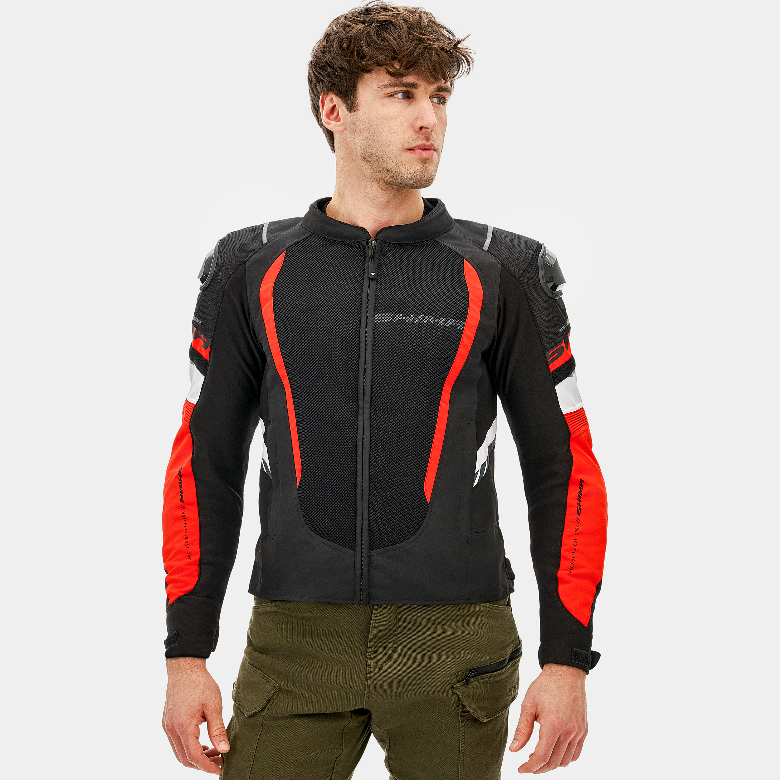 Лятно яке SHIMA MESH PRO 2.0 BLACK/RED — снимка 2