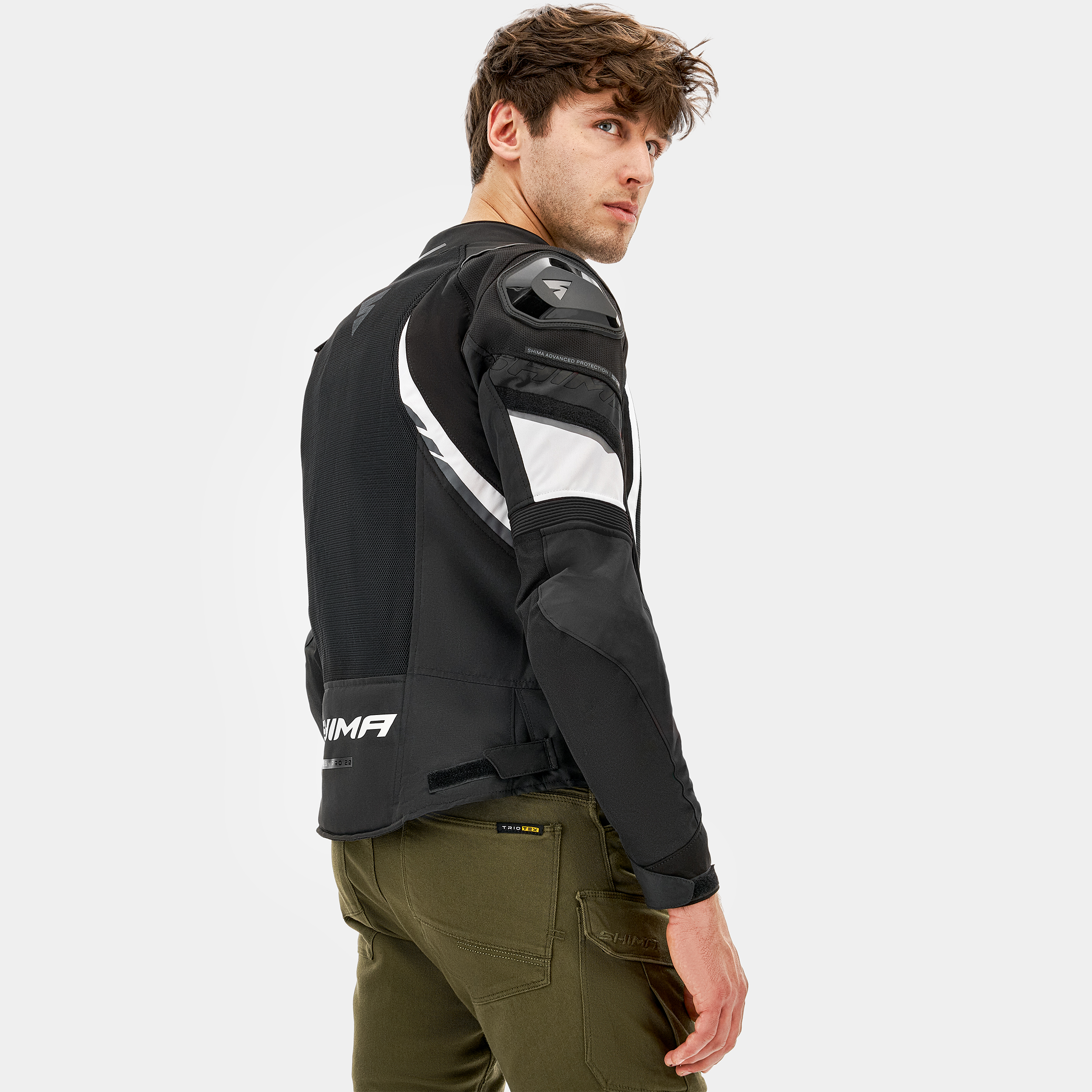 Лятно яке SHIMA MESH PRO 2.0 BLACK/WHITE — снимка 4