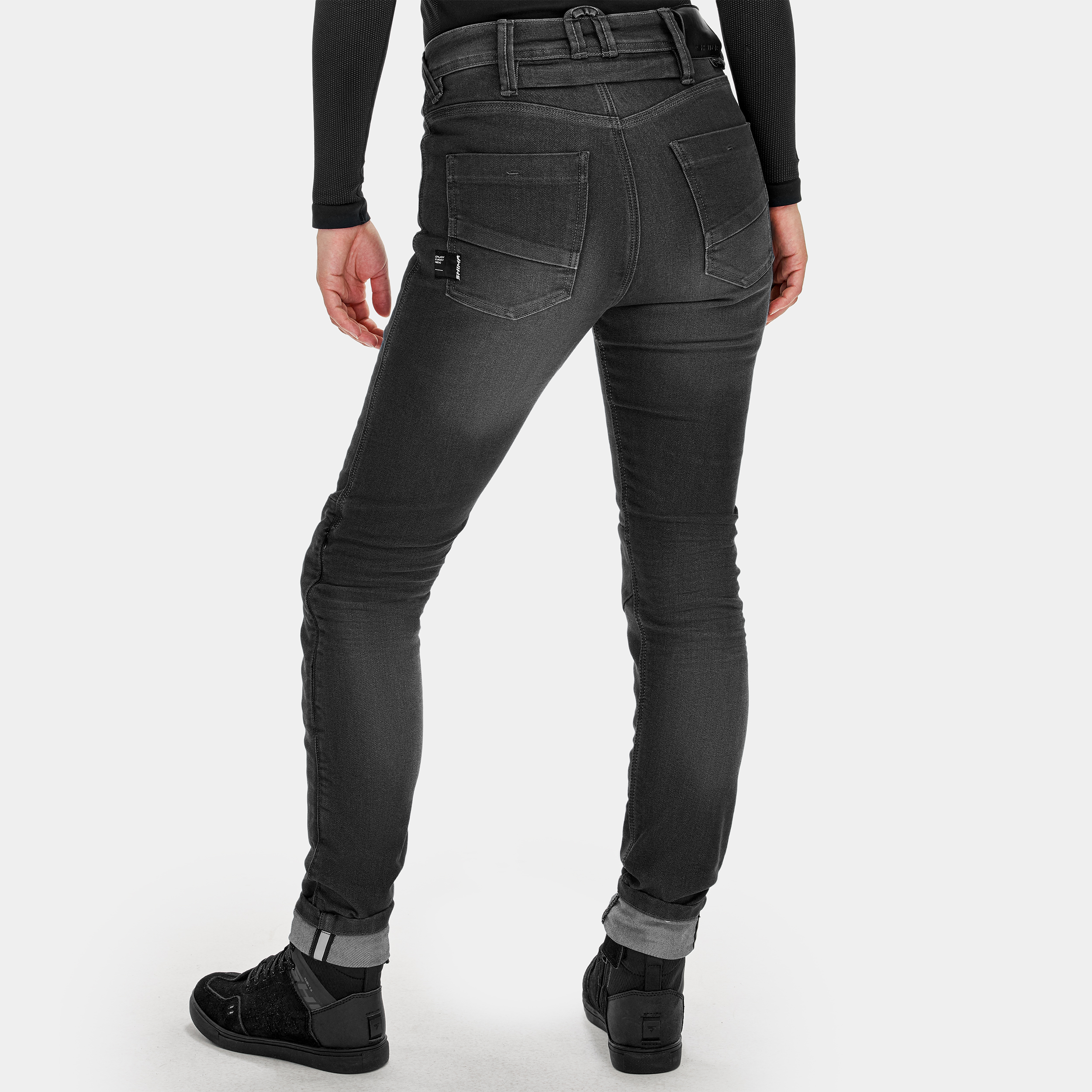 Дамски мото дънки SHIMA RIDGE BLACK LONG — снимка 4