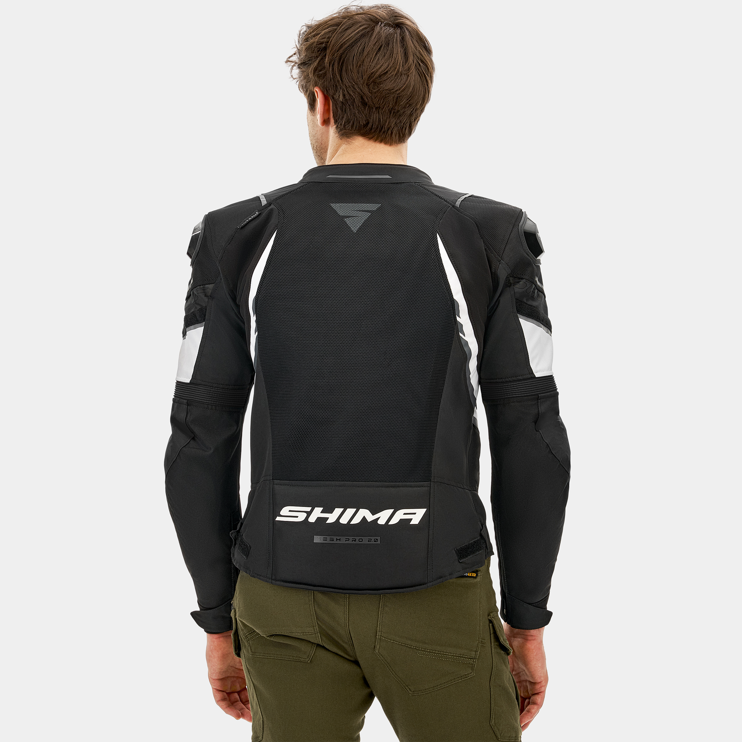 Лятно яке SHIMA MESH PRO 2.0 BLACK/WHITE — снимка 5