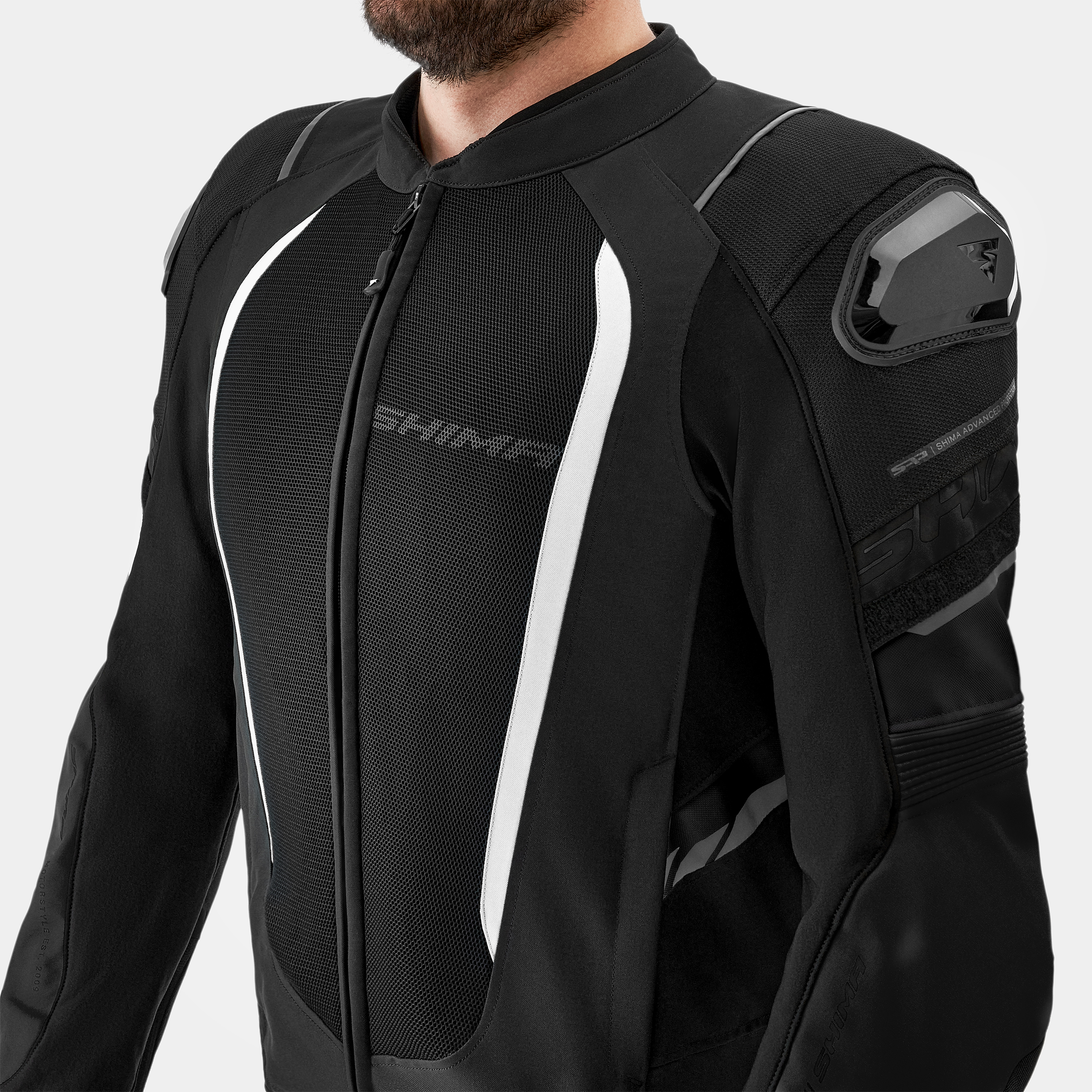 Лятно яке SHIMA MESH PRO 2.0 BLACK/WHITE — снимка 6