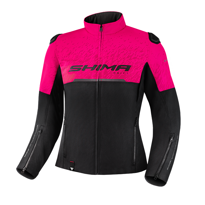 Дамско мото яке SHIMA DRIFT BLACK/PINK — снимка 2