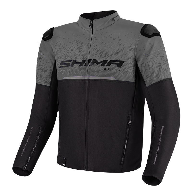 Текстилно мото яке SHIMA DRIFT BLACK/GRAY — снимка 3