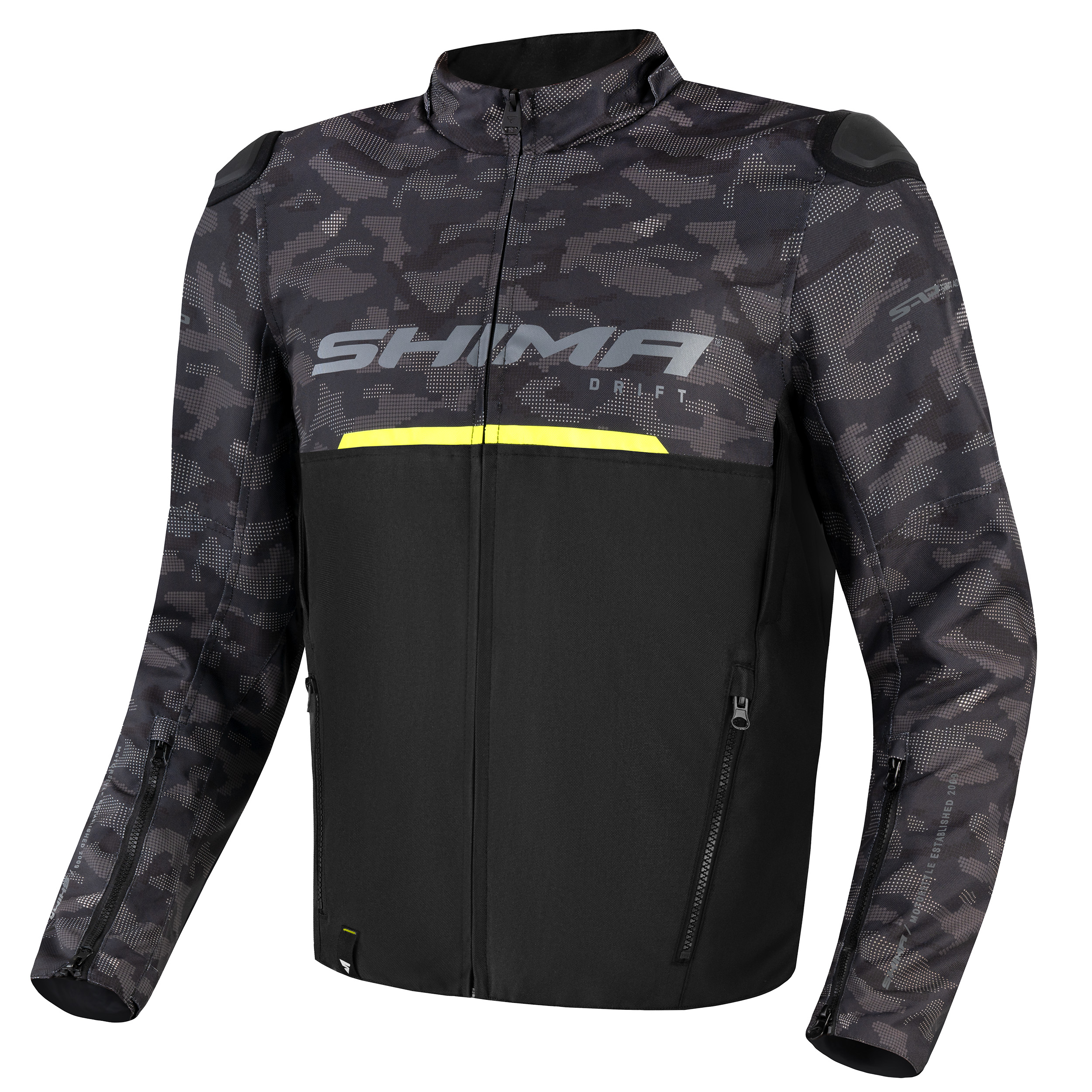 Текстилно мото яке SHIMA DRIFT BLACK/CAMO