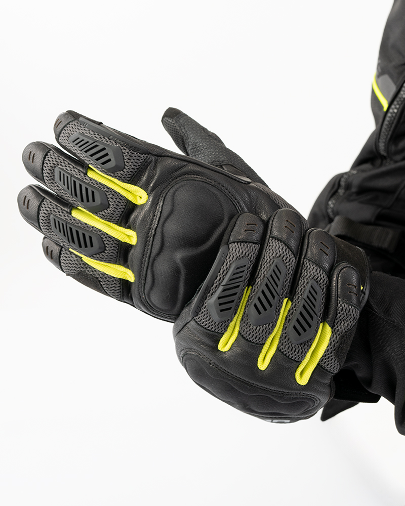 Мото ръкавици SHIMA HERO BLACK FLUO — снимка 4