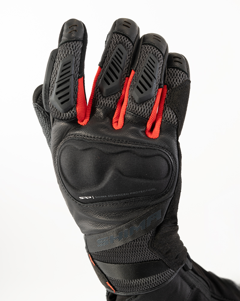 Мото ръкавици SHIMA HERO BLACK RED — снимка 2