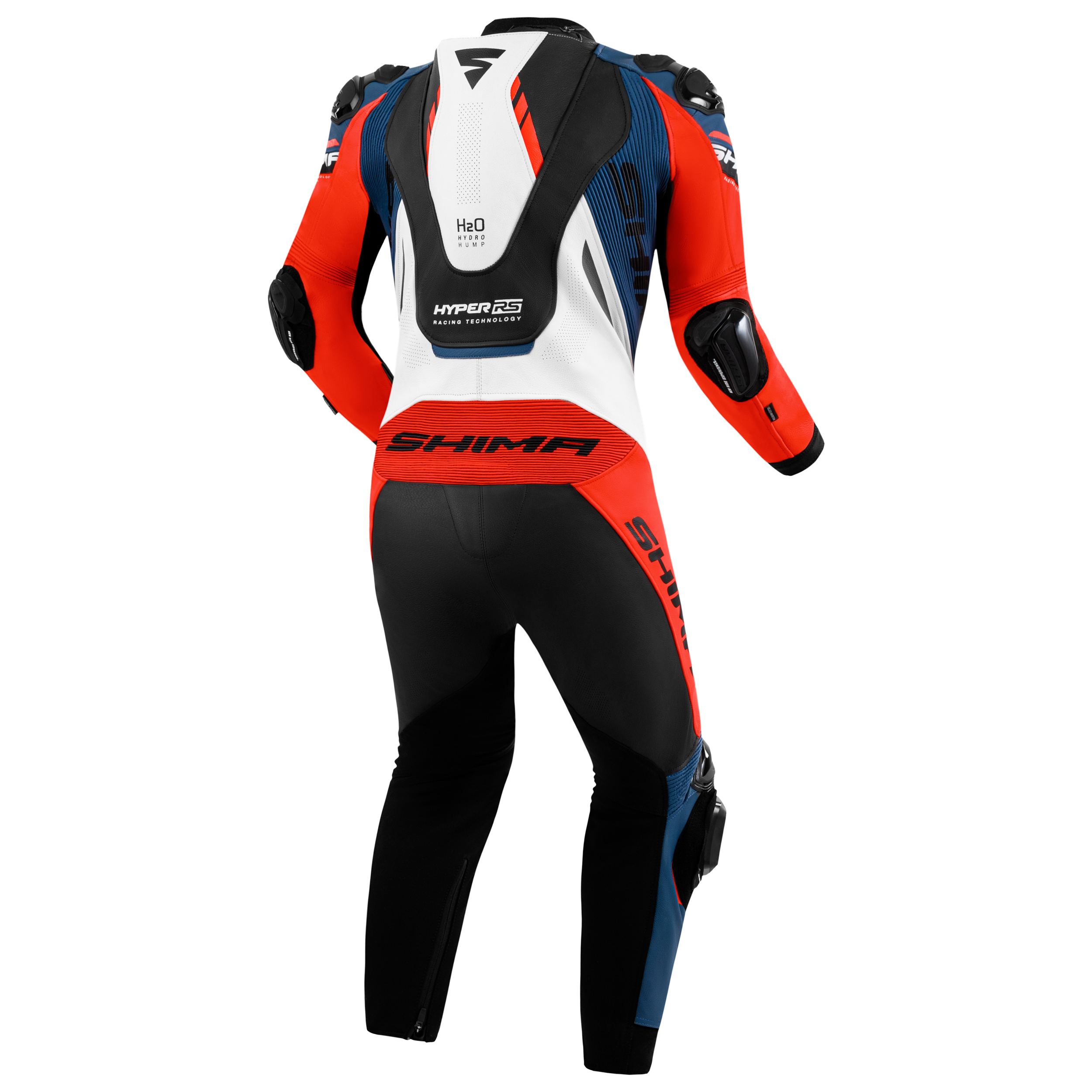 Кожен екип SHIMA HYPER-RS WHITE/BLUE — снимка 3