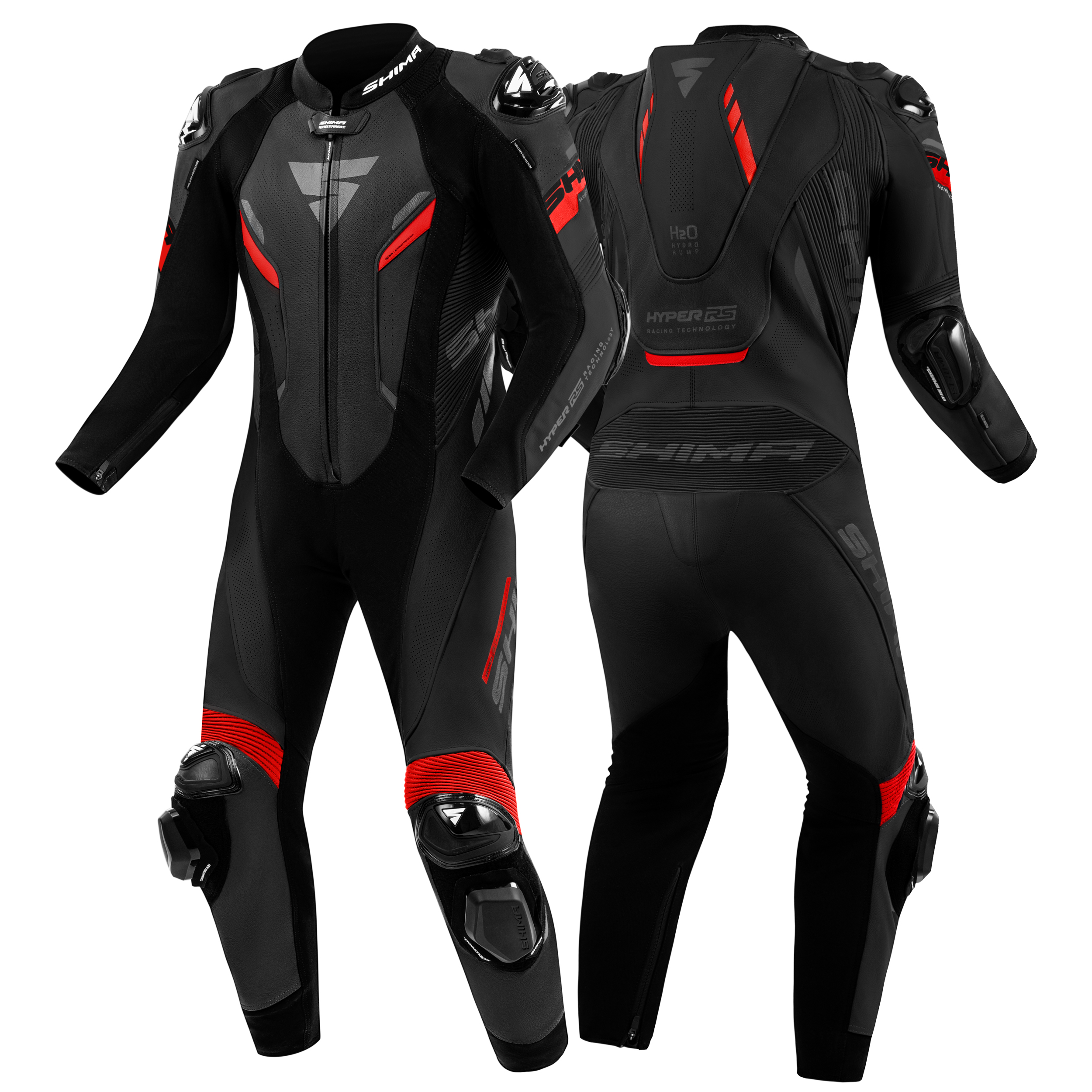 Кожен екип SHIMA HYPER-RS BLACK/RED — снимка 3