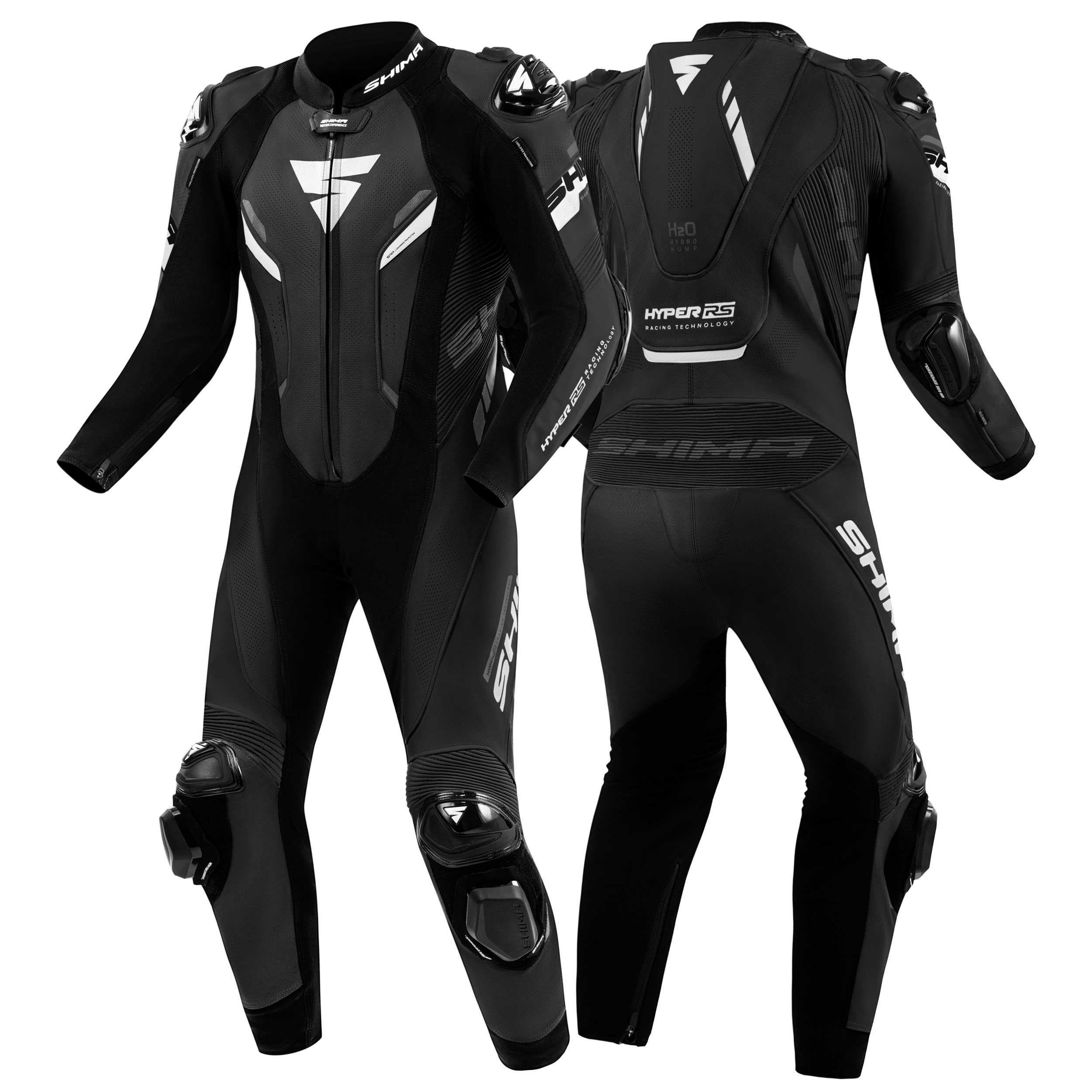 Кожен екип SHIMA HYPER-RS BLACK/WHITE — снимка 2
