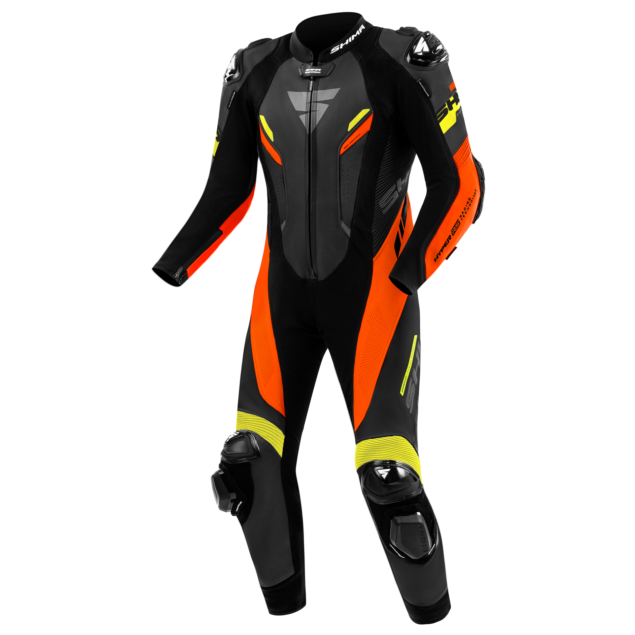 Кожен екип SHIMA HYPER-RS BLACK/FLUO RED