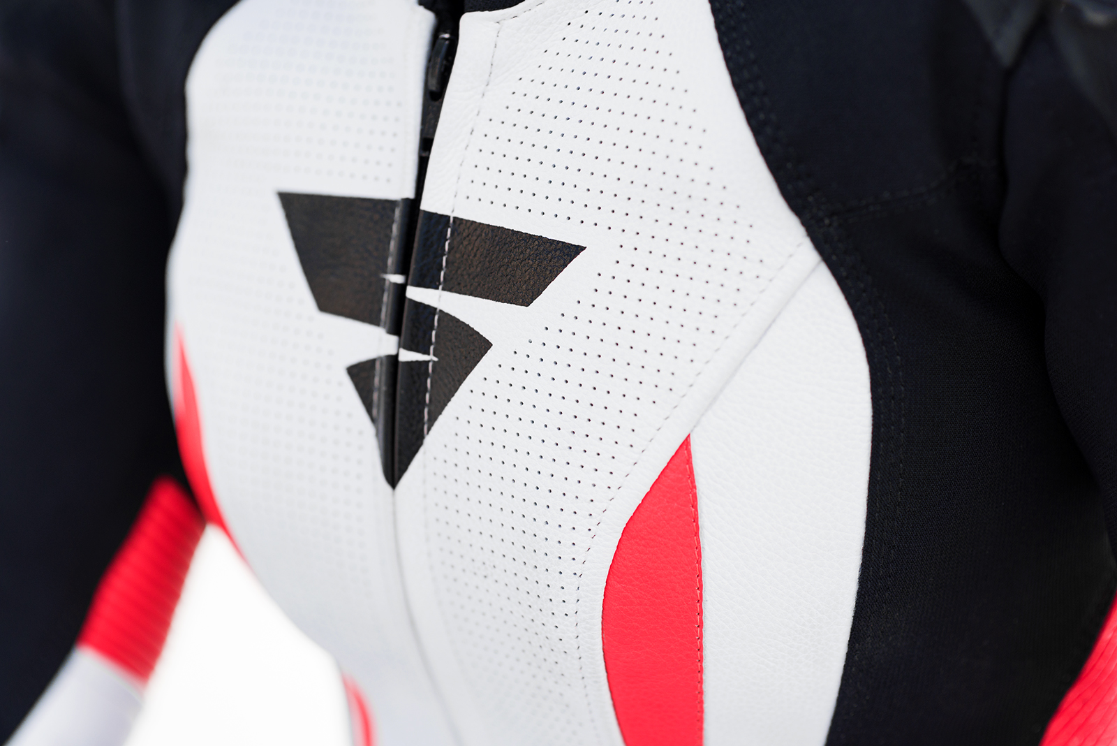 Дамски кожен екип SHIMA MIURA RS WHITE/FLUO — снимка 5