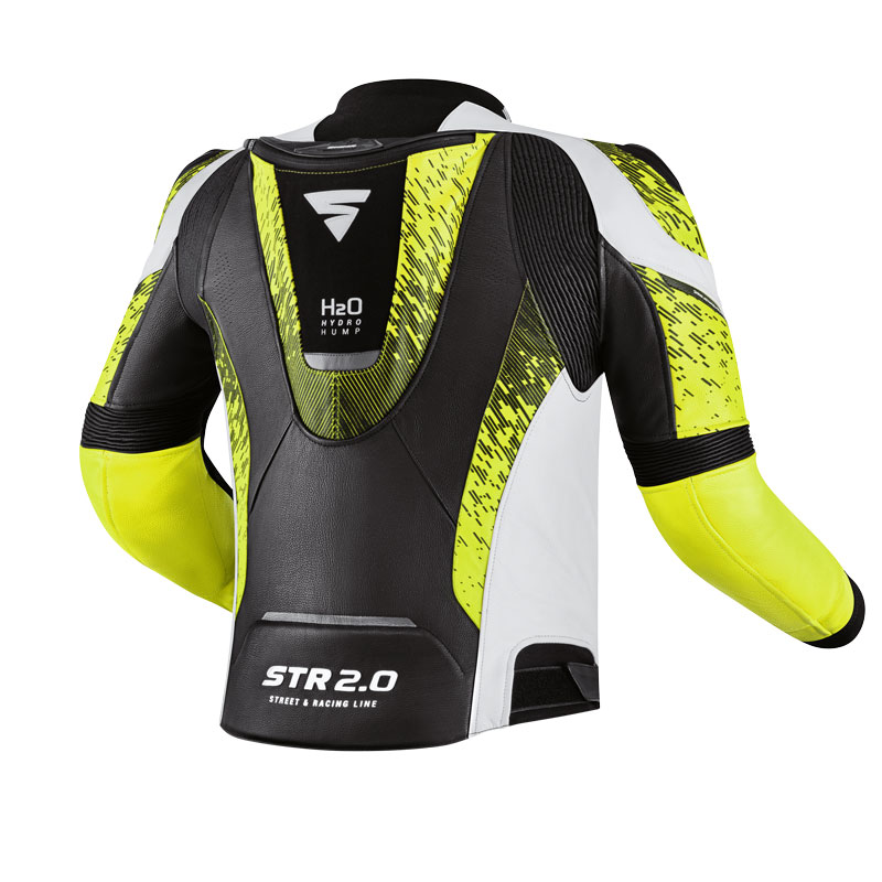 Кожено мото яке SHIMA STR 2.0 FLUO — снимка 2