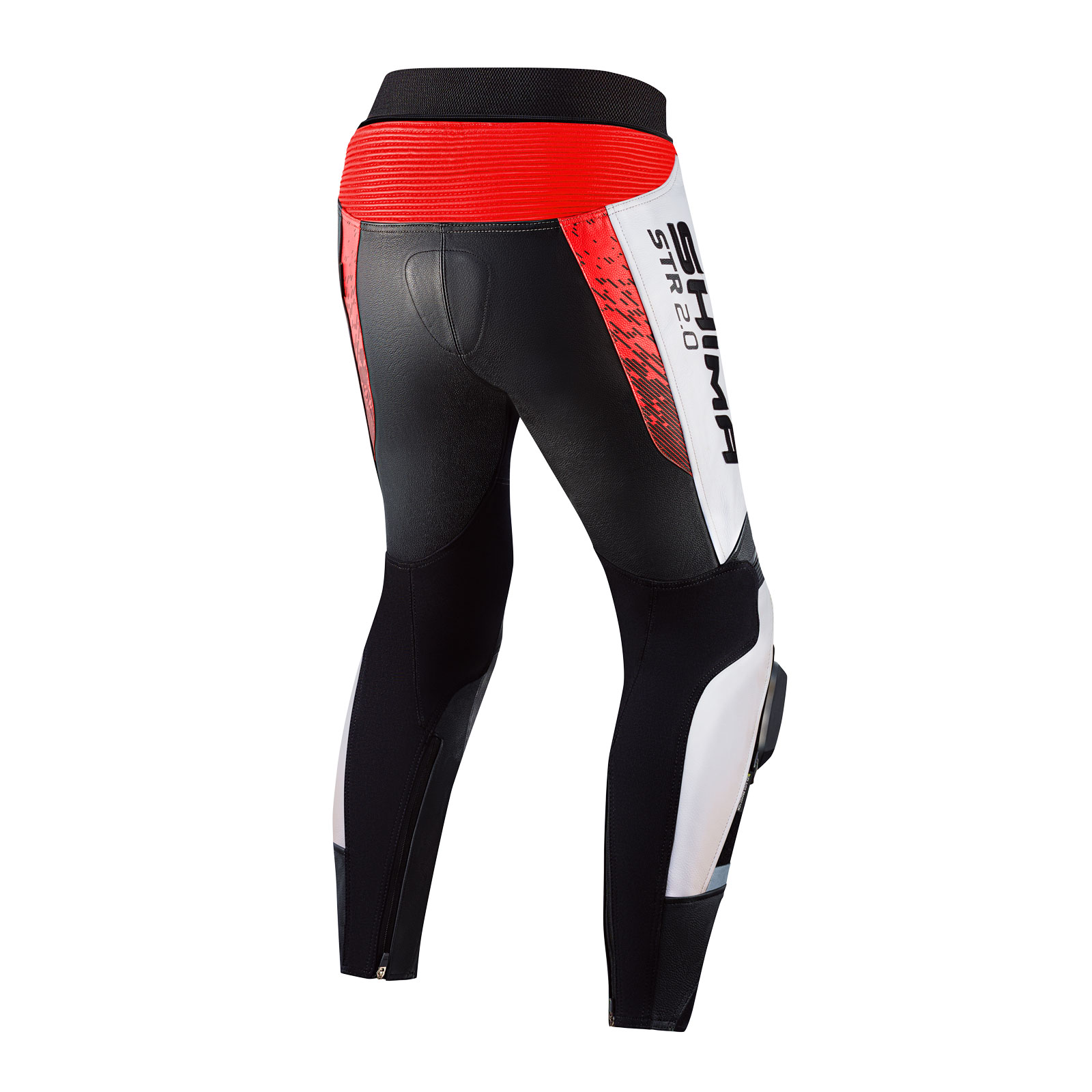 Кожен мото панталон SHIMA STR 2.0 RED FLUO — снимка 2