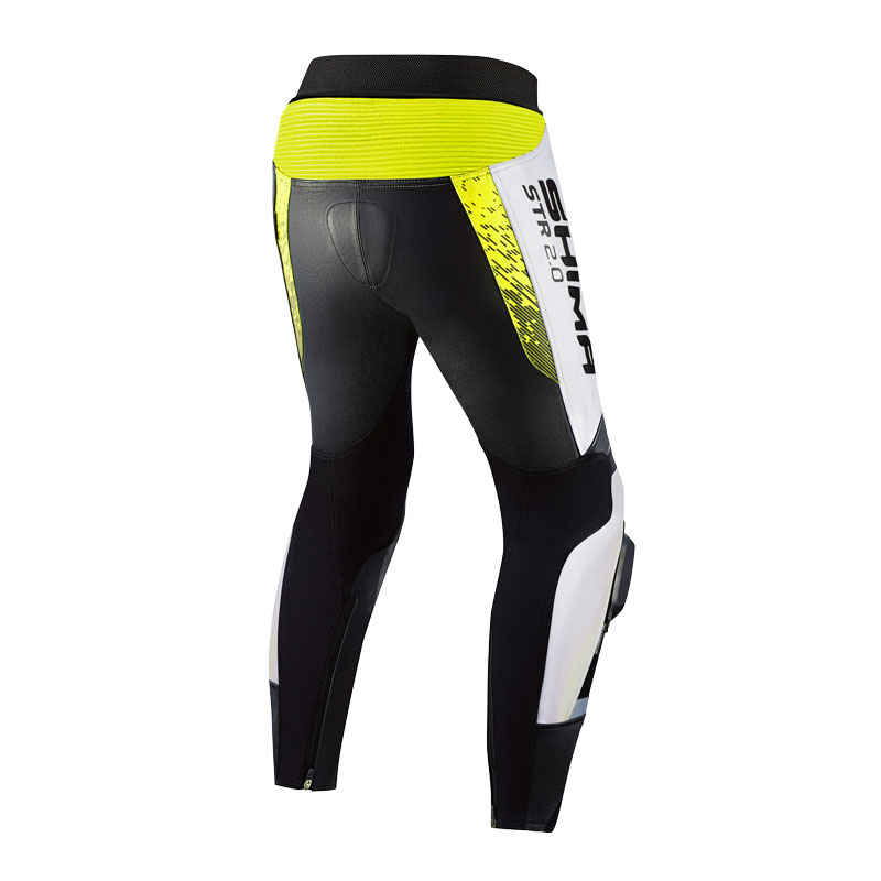 Кожен мото панталон SHIMA STR 2.0 FLUO — снимка 2
