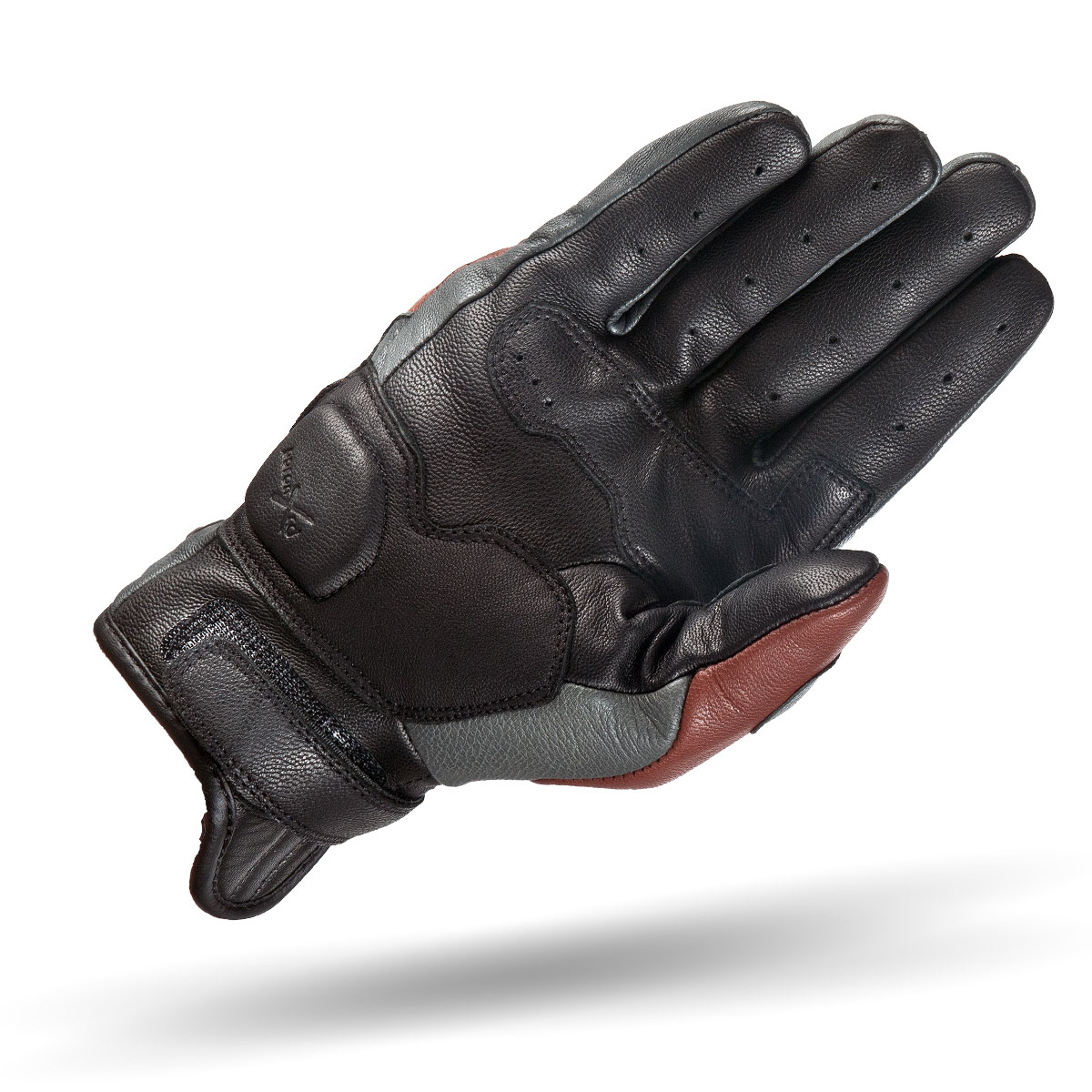 Мото ръкавици SHIMA CALIBER BLACK/BROWN/GRAY — снимка 2