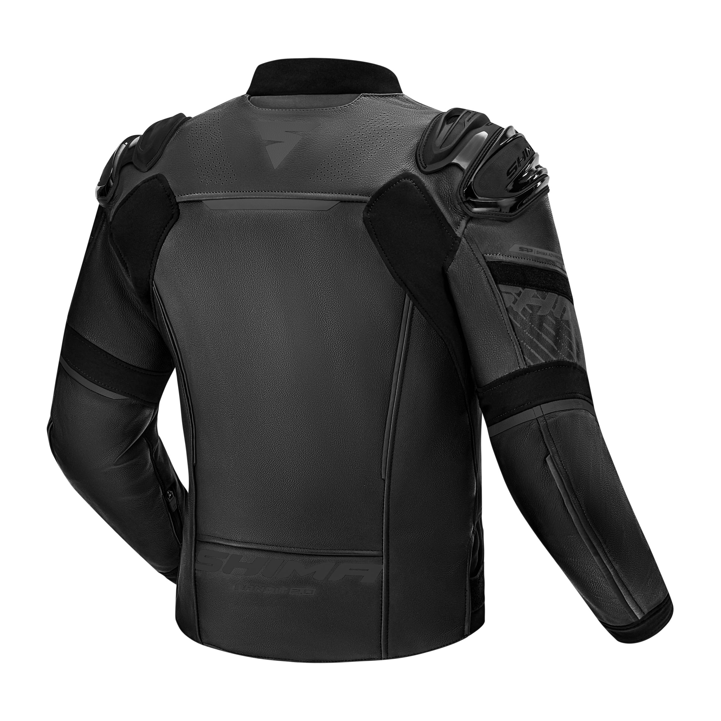 Кожено мото яке SHIMA BANDIT 2.0 BLACK/BLACK — снимка 2