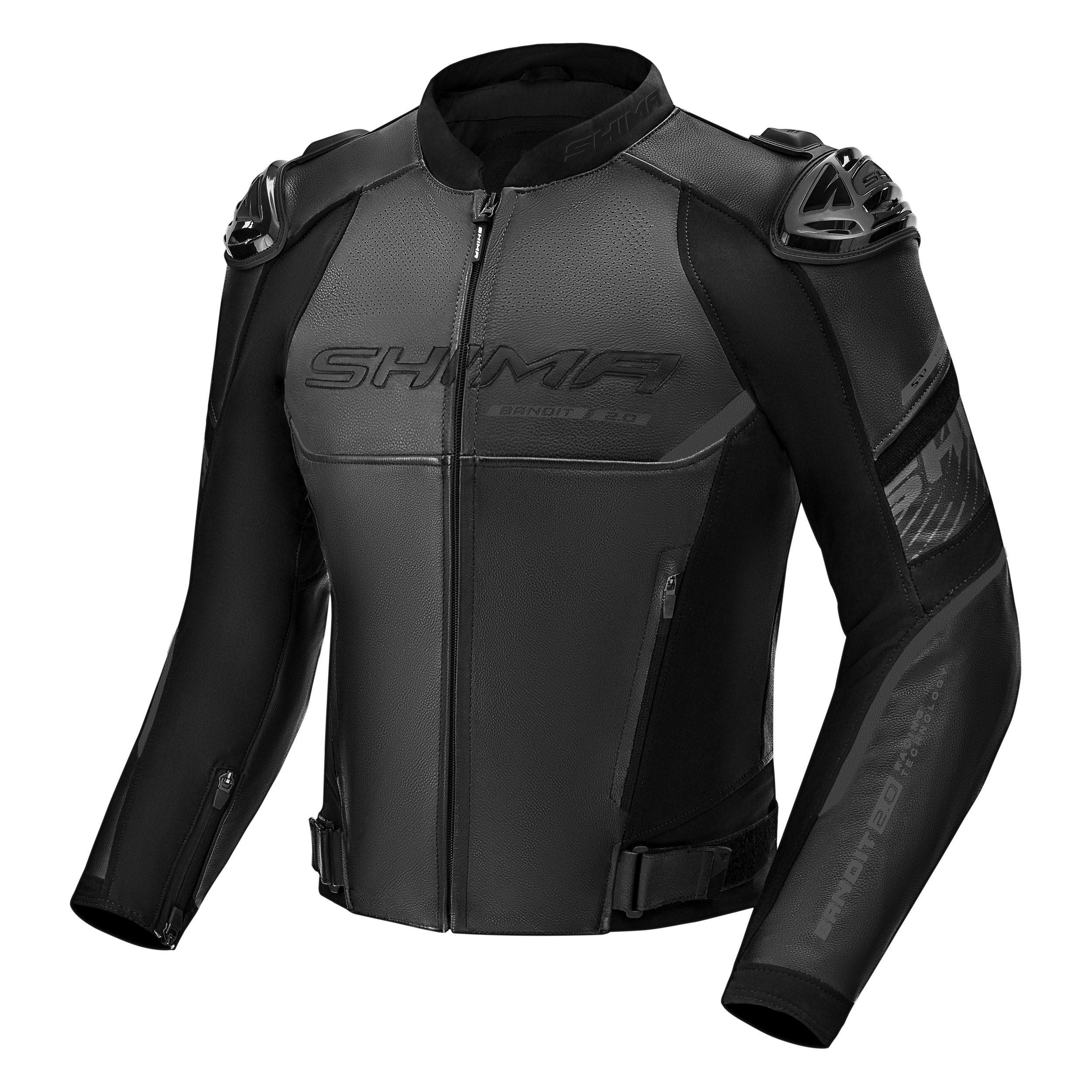 Кожено мото яке SHIMA BANDIT 2.0 BLACK/BLACK