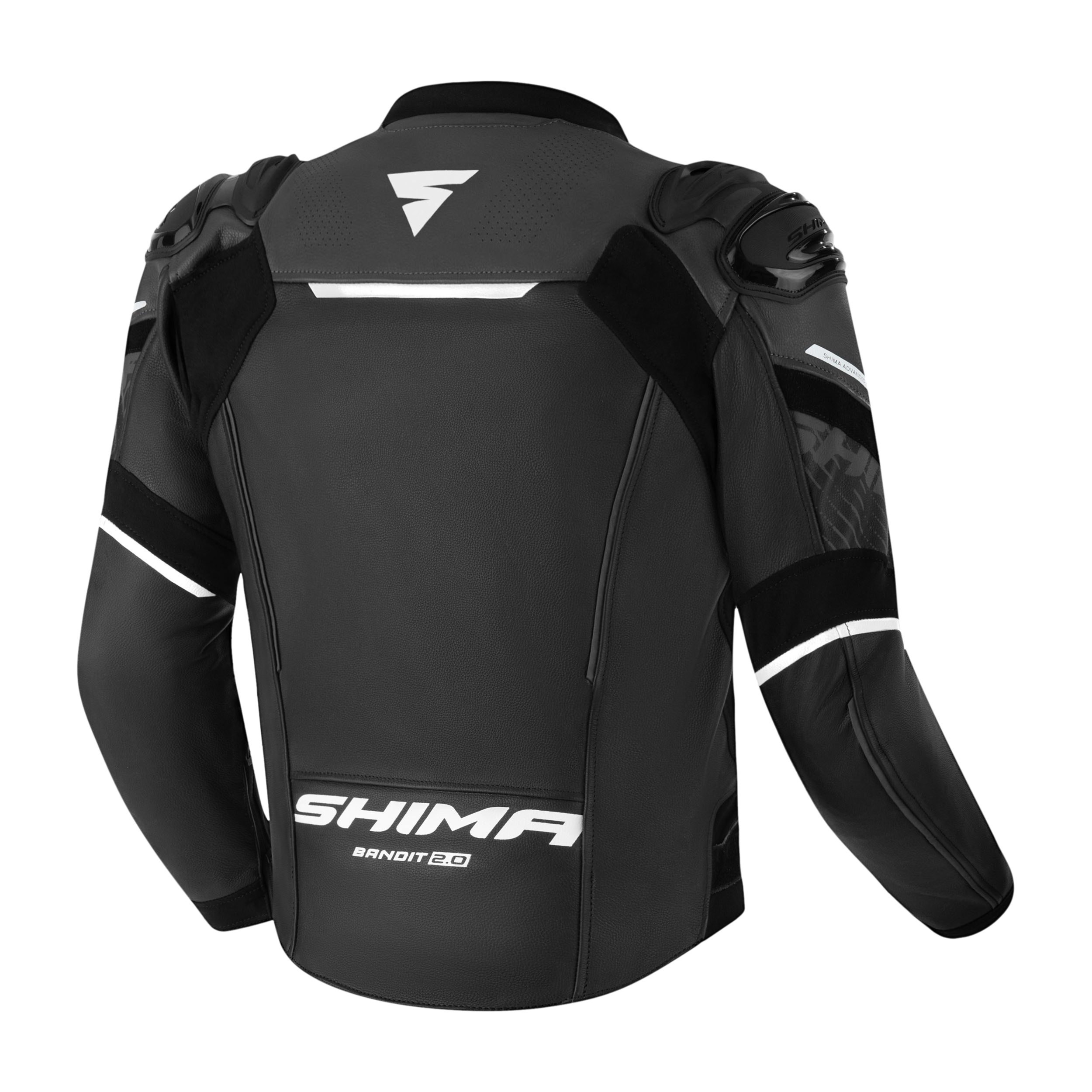 Кожено мото яке SHIMA BANDIT 2.0 BLACK — снимка 3