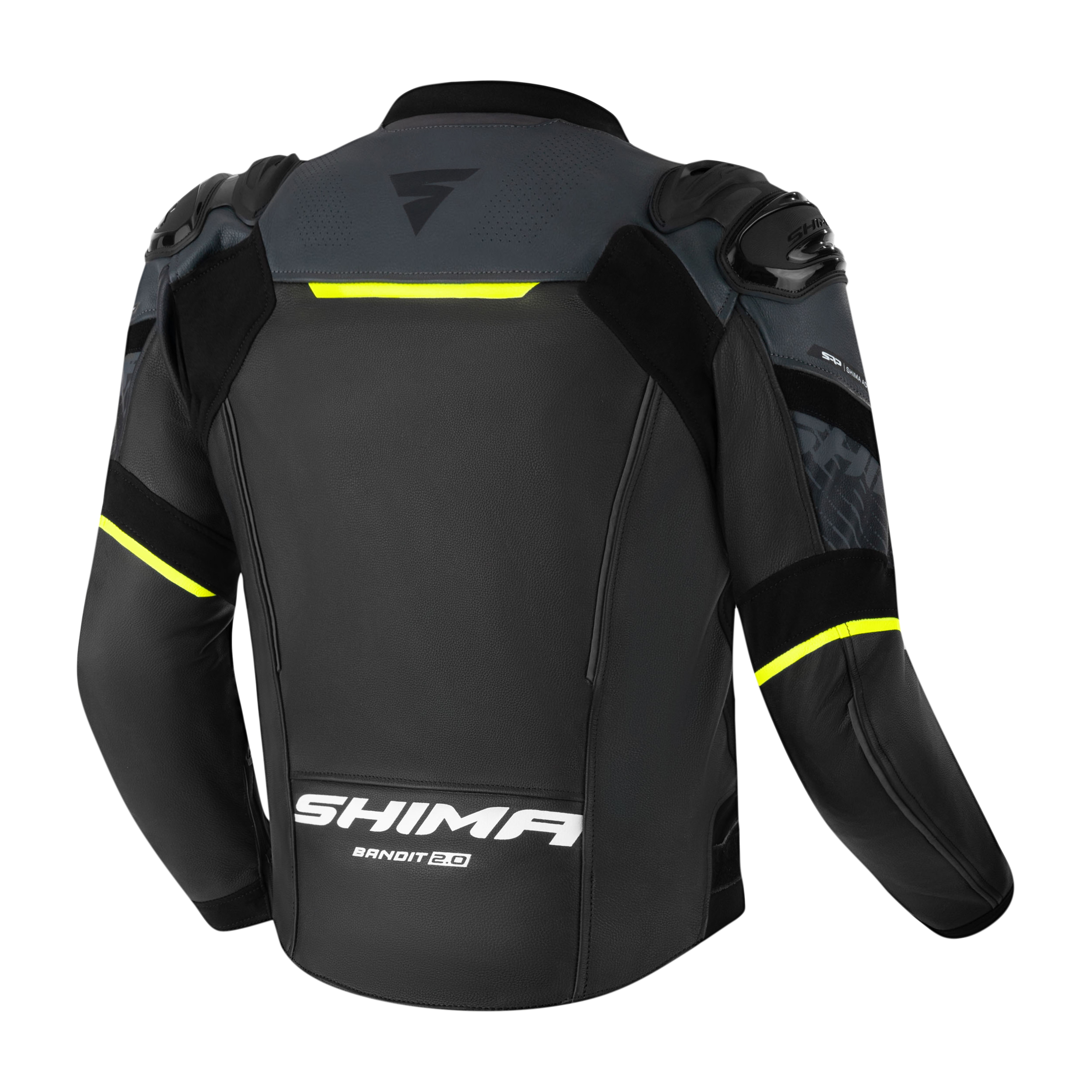 Кожено мото яке SHIMA BANDIT 2.0 FLUO — снимка 3