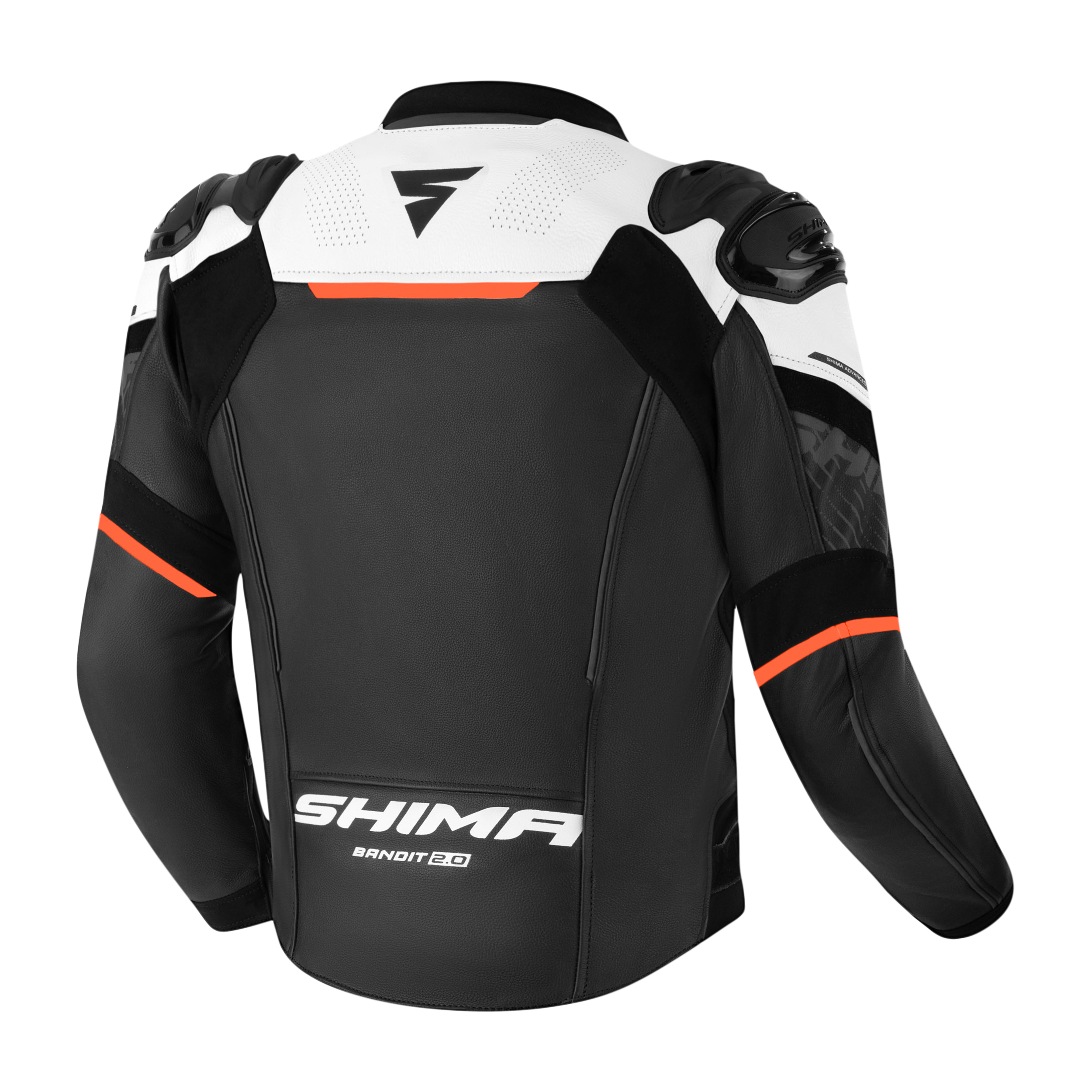 Кожено мото яке SHIMA BANDIT 2.0 RED — снимка 3