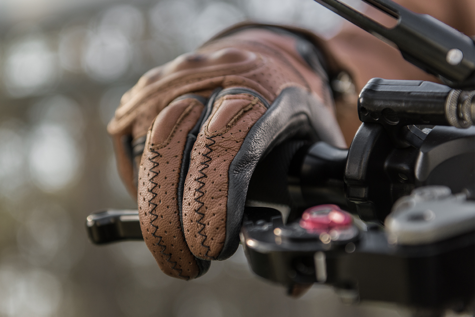 Мото ръкавици SHIMA CALIBER BLACK/BROWN/GRAY — снимка 6