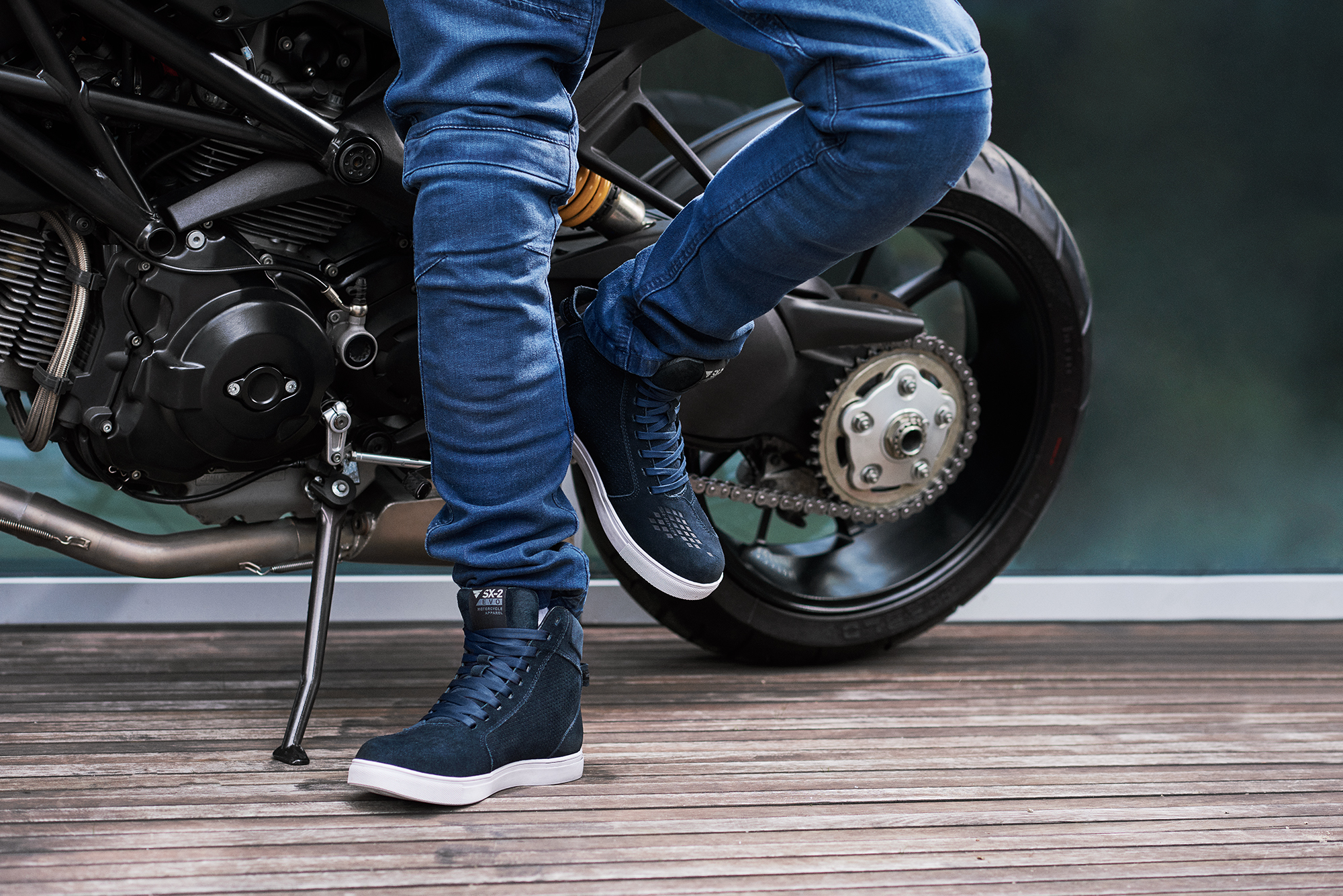 Мото боти SHIMA SX-2 EVO BLUE — снимка 4