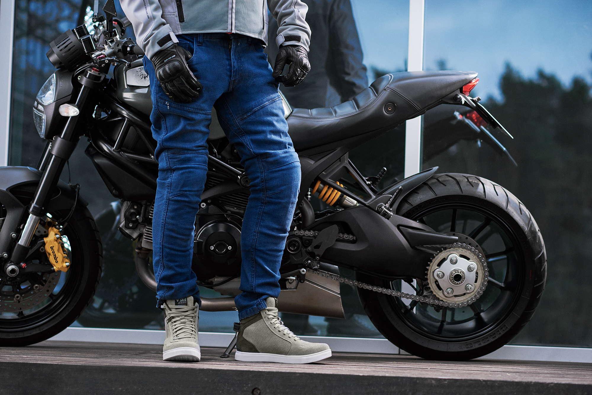 Мото боти SHIMA SX-2 EVO GREY — снимка 5