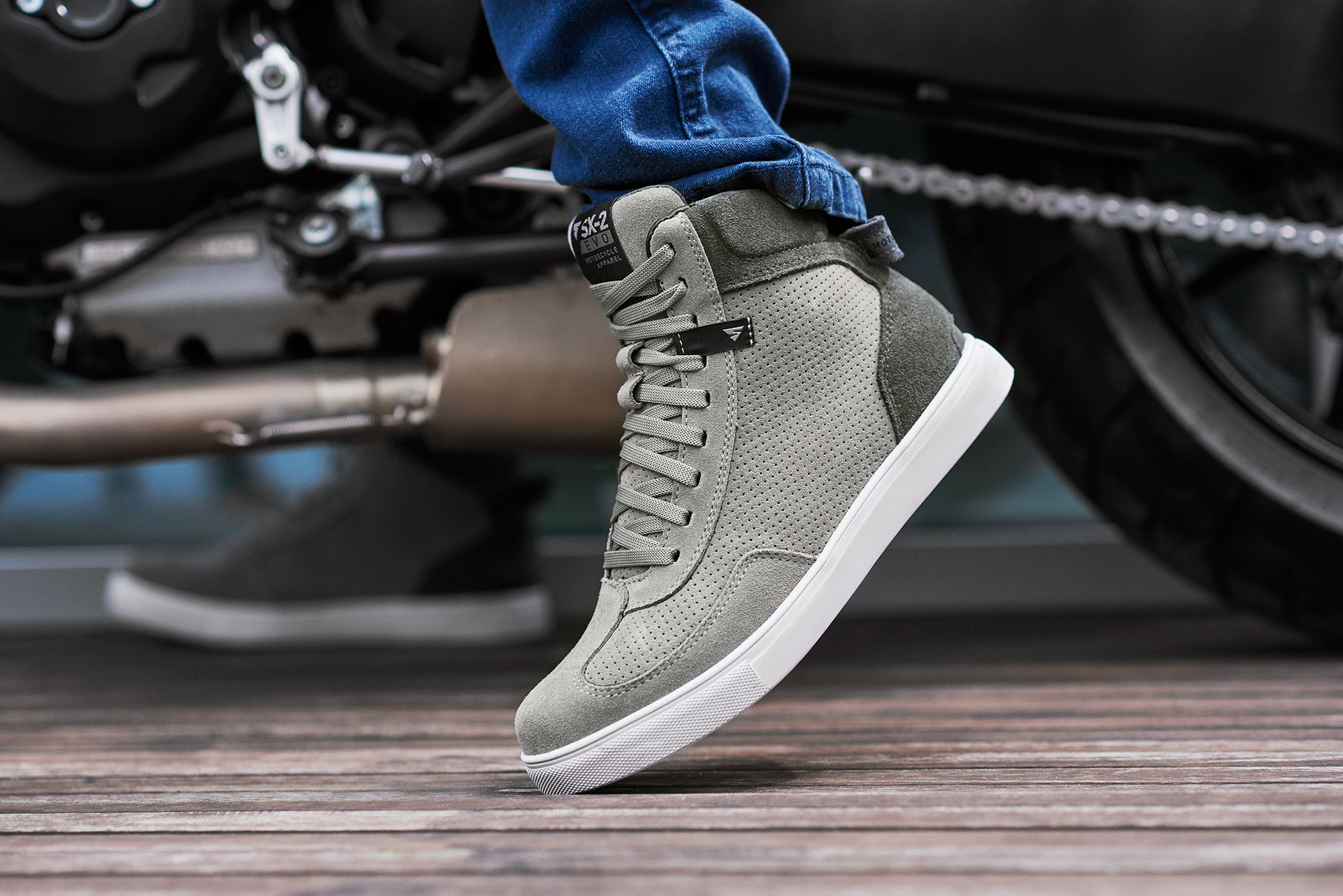 Мото боти SHIMA SX-2 EVO GREY — снимка 4