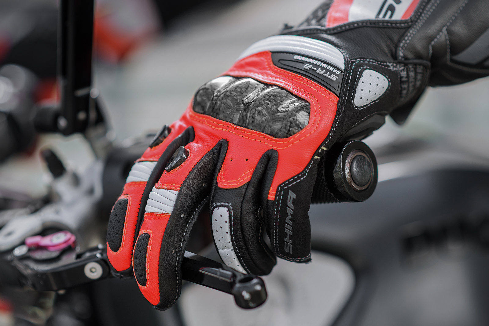 Кожени ръкавици SHIMA STR-2 FLUO — снимка 5