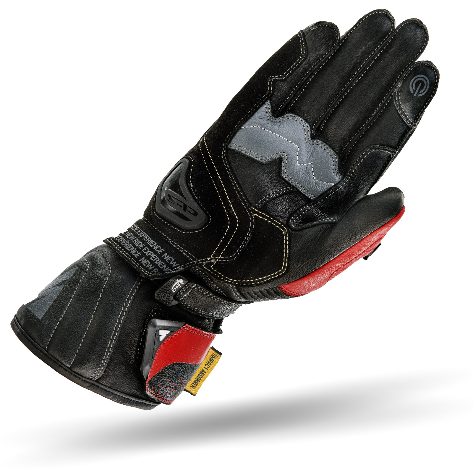 Кожени ръкавици SHIMA STR-2 BLACK/RED — снимка 2