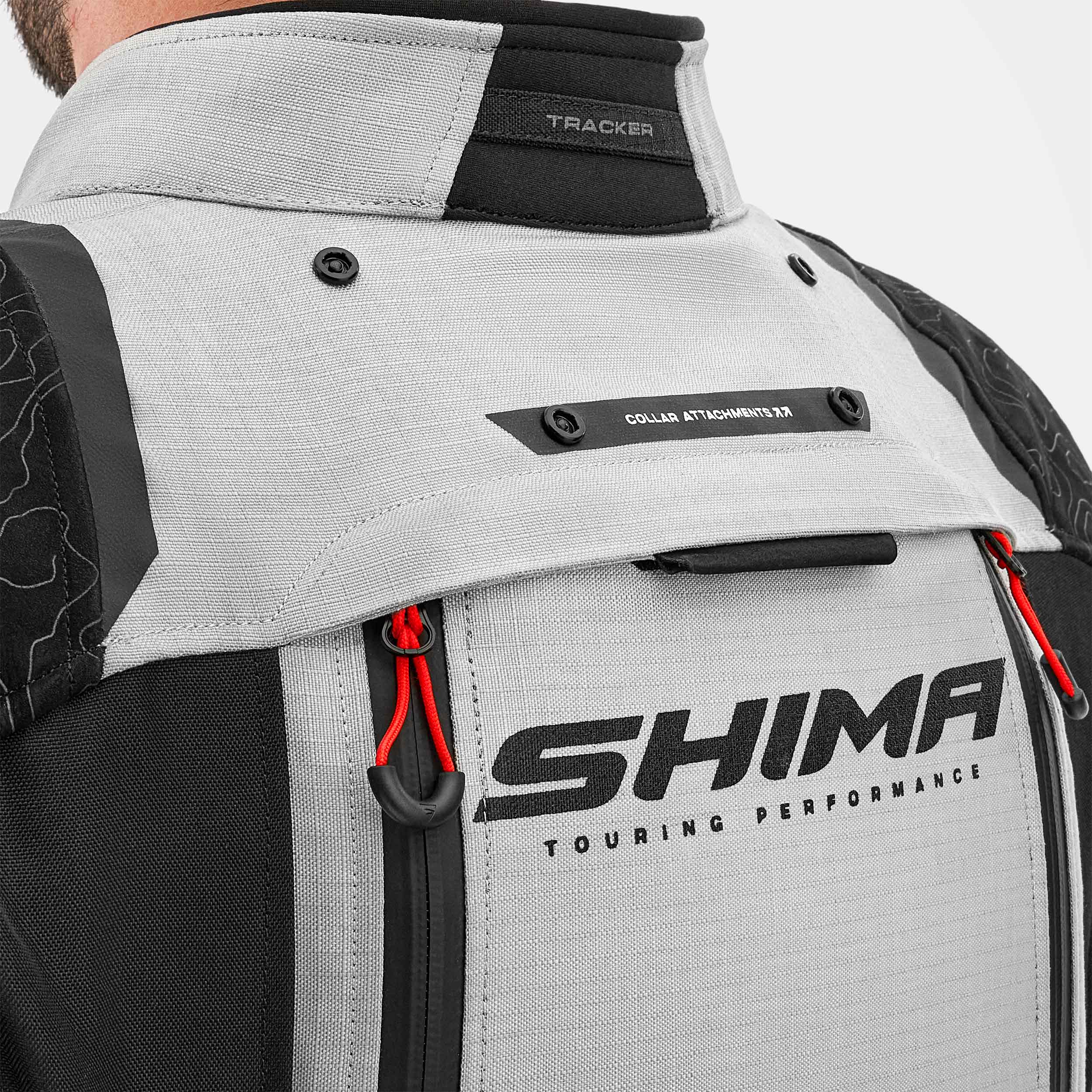 Текстилно мото яке SHIMA TRACKER LIGHT GREY — снимка 3