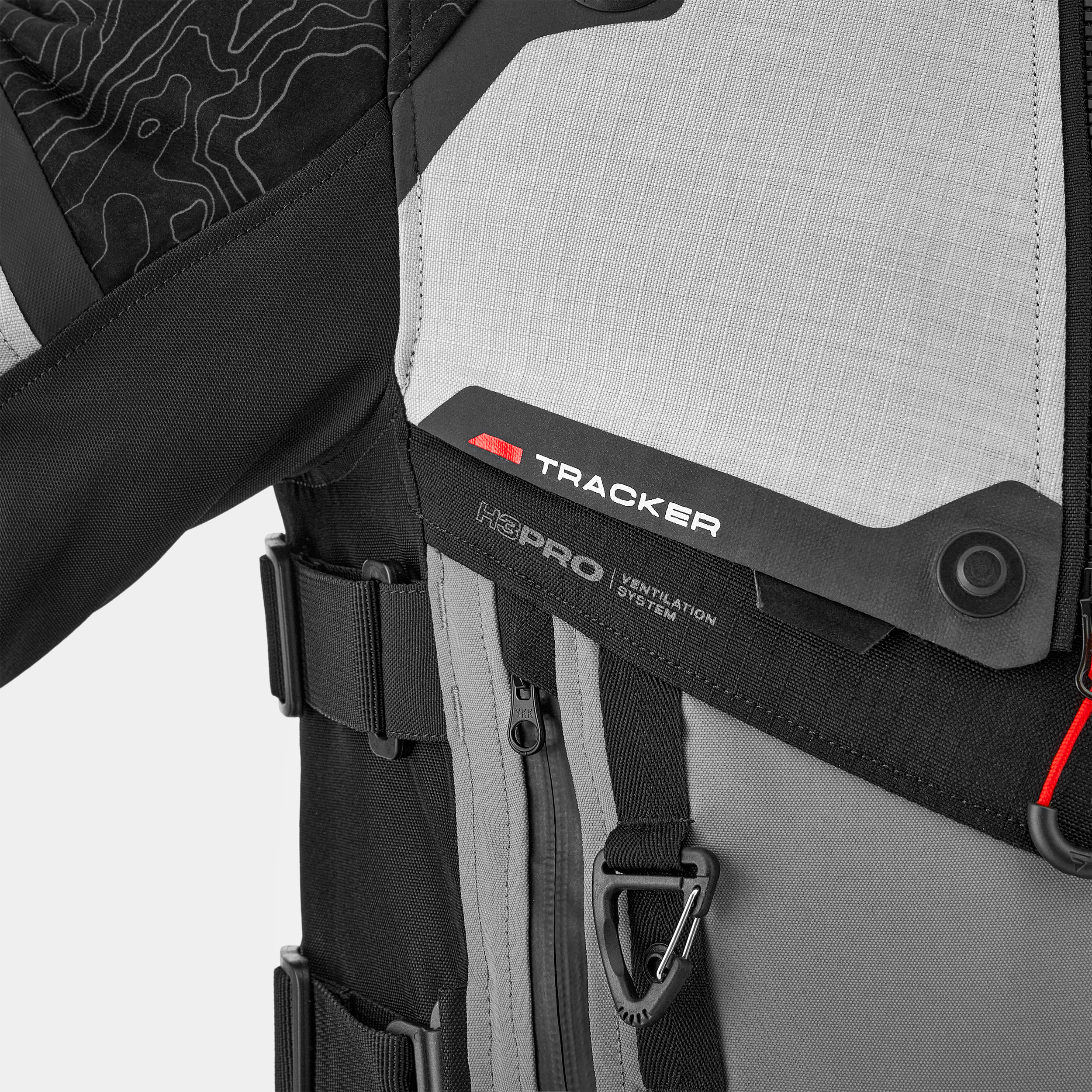 Текстилно мото яке SHIMA TRACKER LIGHT GREY — снимка 5