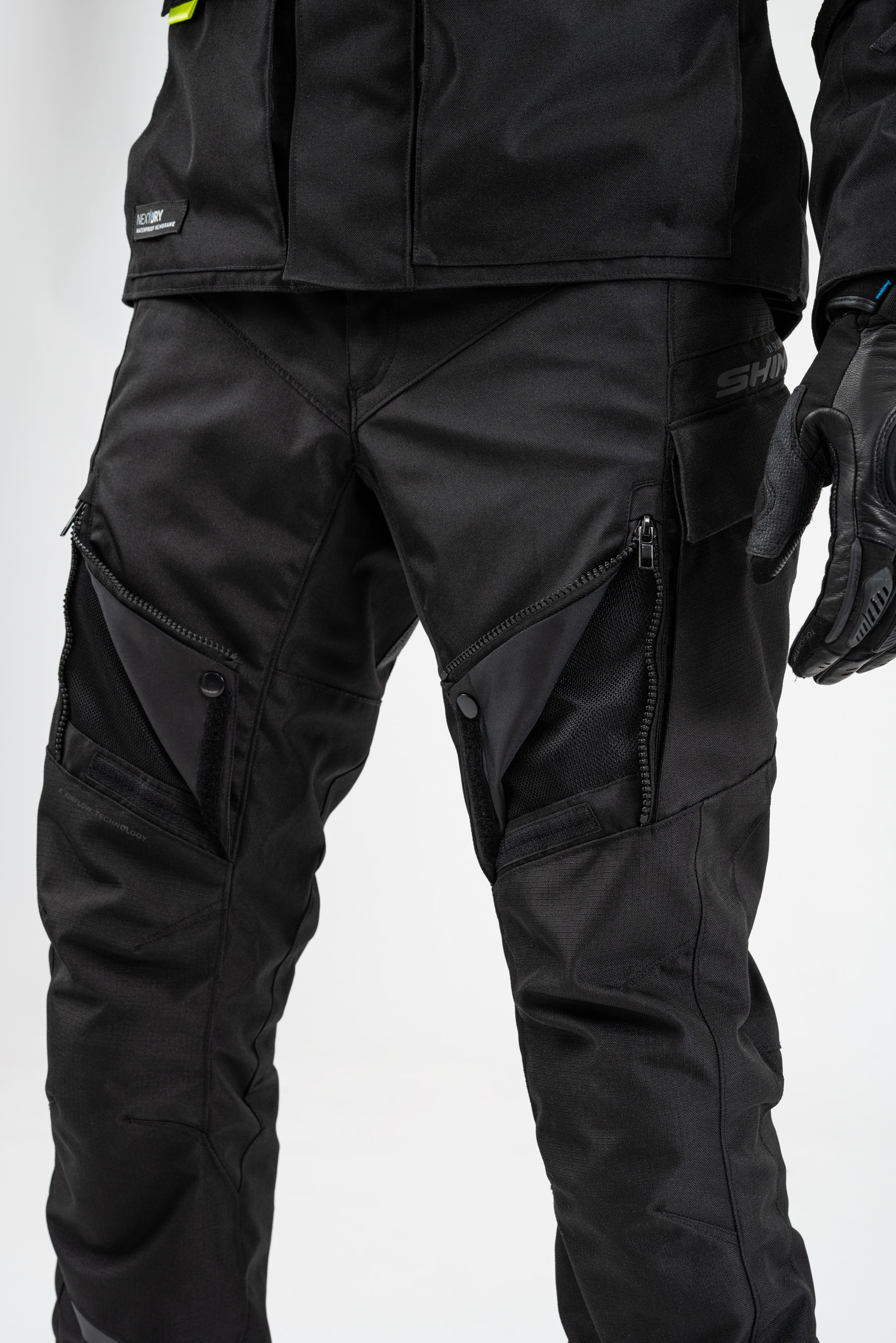 Текстилен мото панталон SHIMA RUNNER BLACK — снимка 3