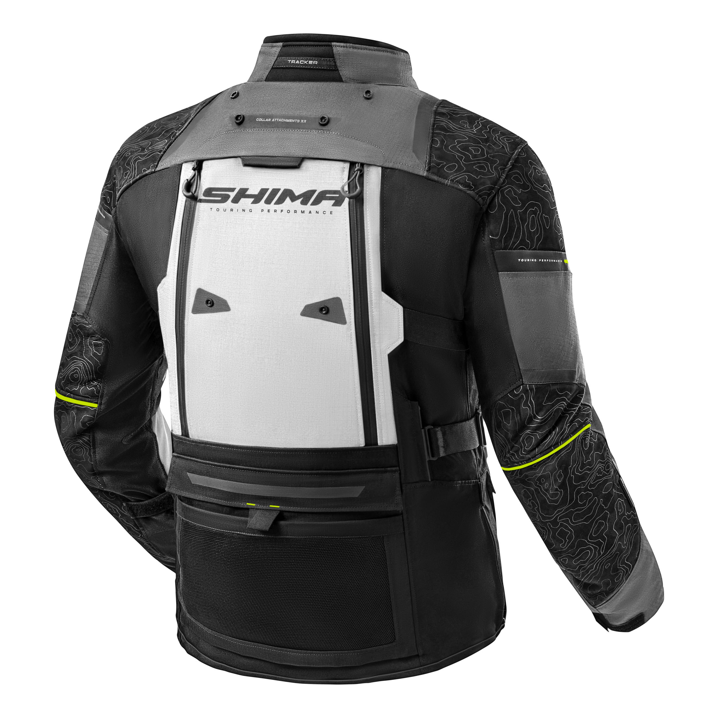 Текстилно мото яке SHIMA TRACKER DARK GREY — снимка 2