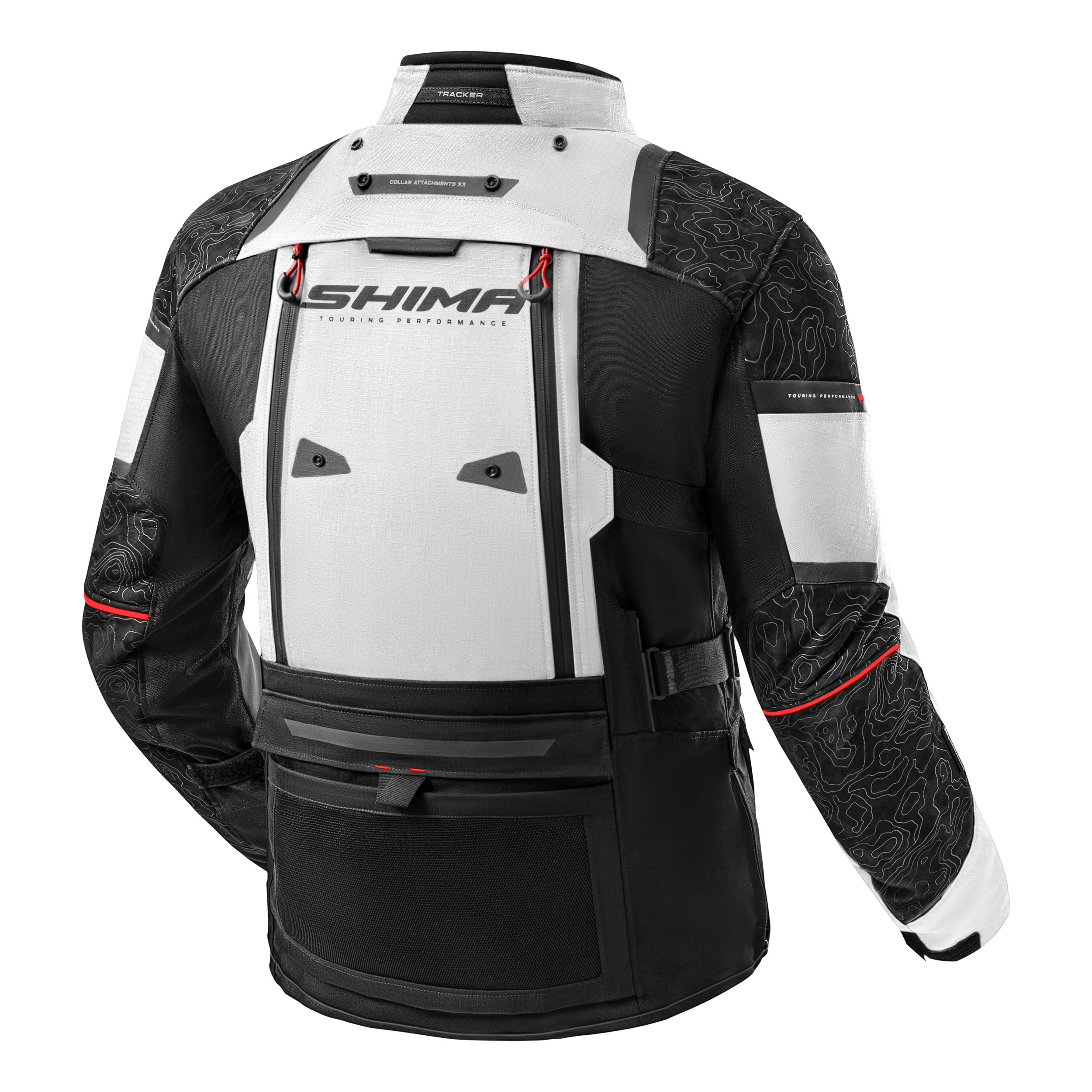 Текстилно мото яке SHIMA TRACKER LIGHT GREY — снимка 2