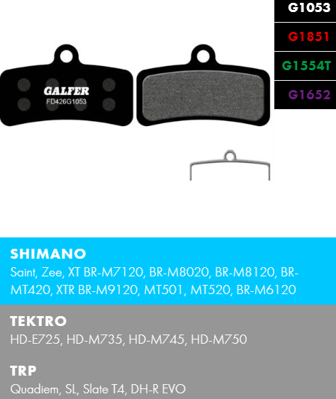 Вело спирачни накландки GALFER BIKE FD426G1053 PERFORMANCE Pack of 60 Brake Pads (30 Sets) — снимка 2