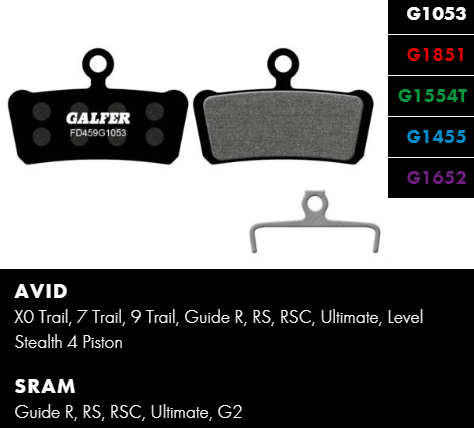 Вело спирачни накландки GALFER BIKE FD459G1053 PERFORMANCE Pack of 60 Brake Pads (30 Sets) — снимка 2