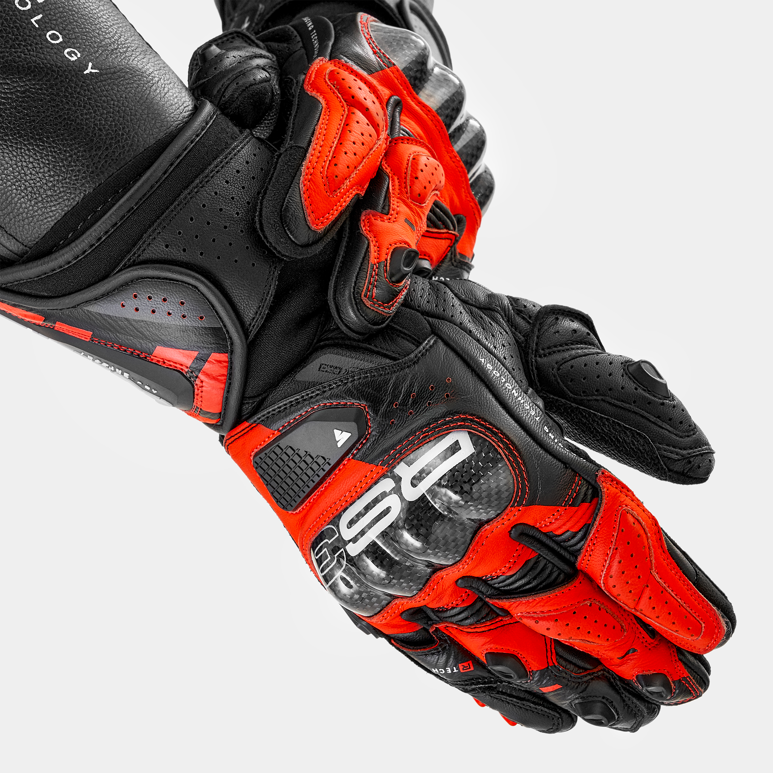 Мото ръкавици SHIMA RS-3 RED FLUO — снимка 2