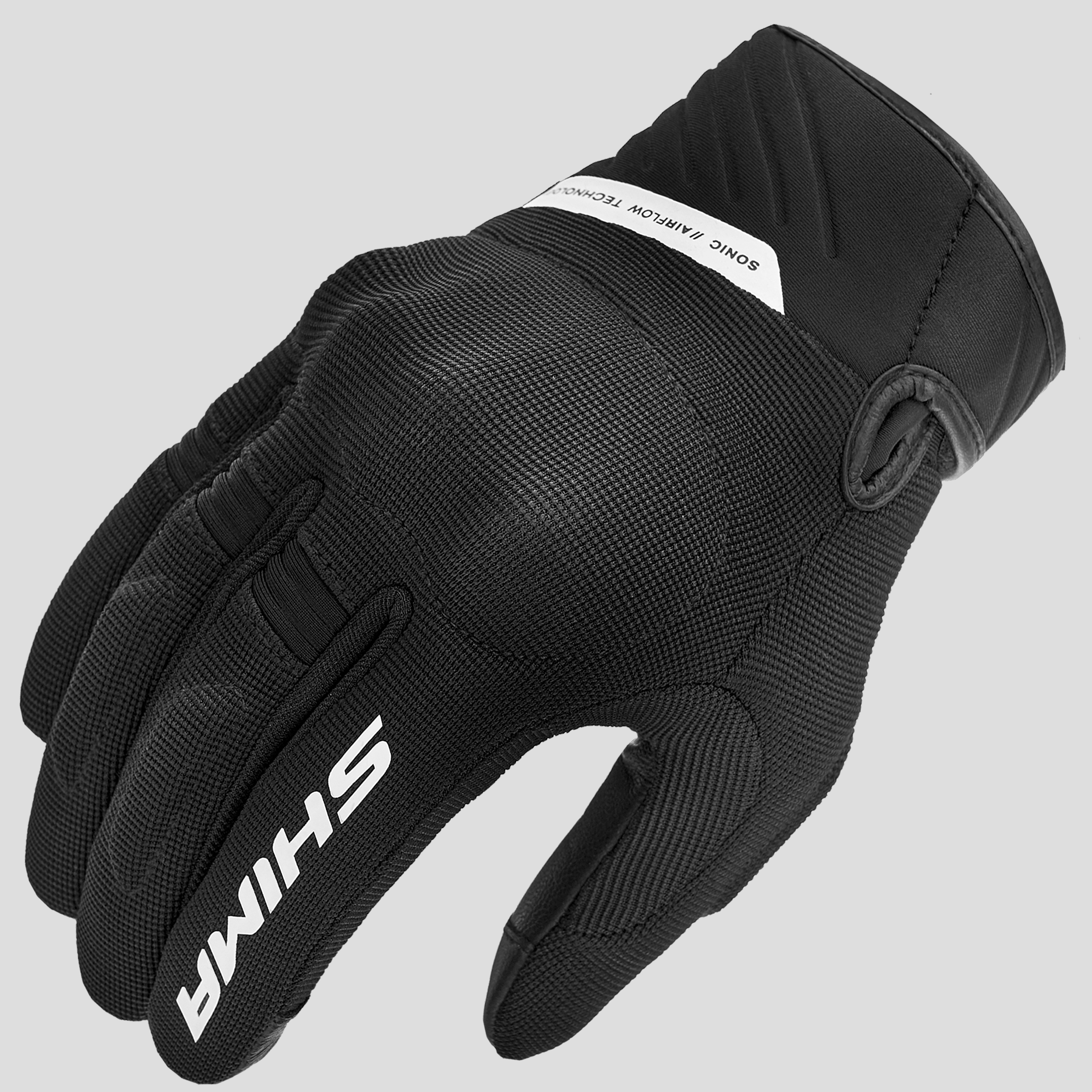 Мото ръкавици SHIMA SONIC BLACK/WHITE — снимка 3