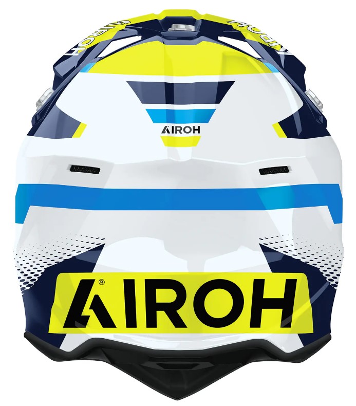 Мотокрос каска AIROH WRAAAP VISION Yellow/Blue Gloss — снимка 2
