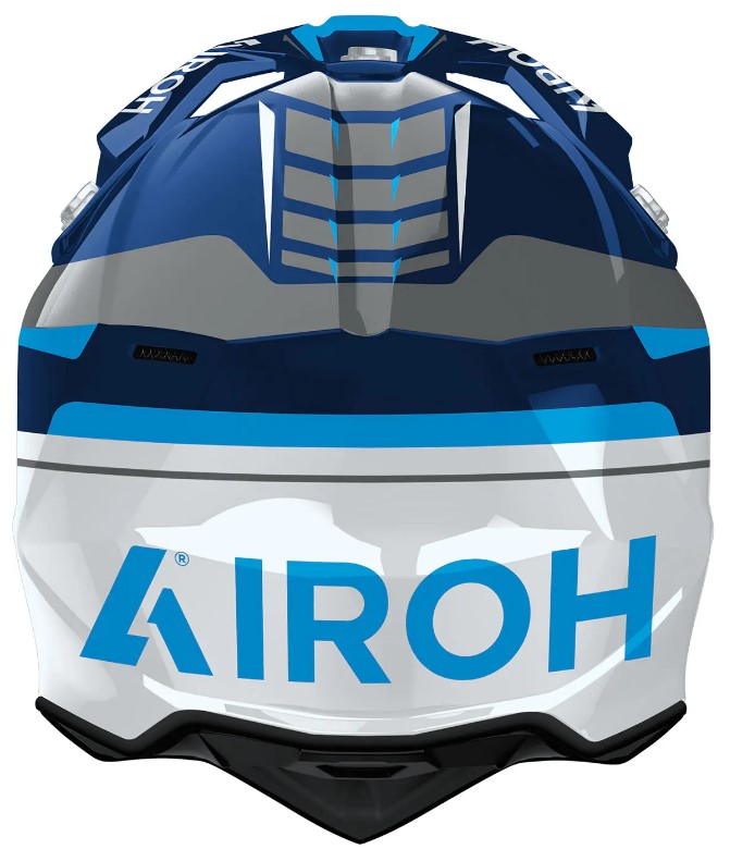 Мотокрос каска AIROH WRAAAP VISION Conquer Blue Gloss — снимка 2