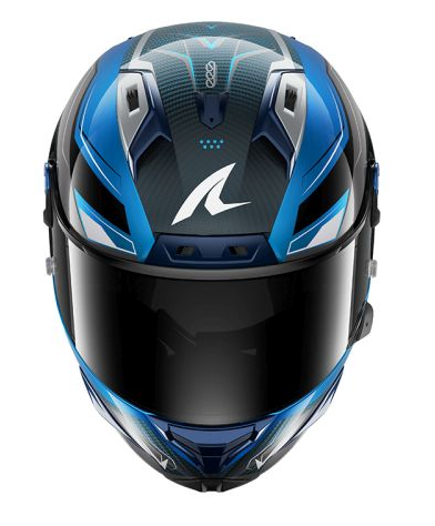 Каска SHARK AERON MEKARIUM BLUE/WHITE — снимка 3