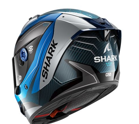 Каска SHARK AERON MEKARIUM BLUE/WHITE — снимка 2