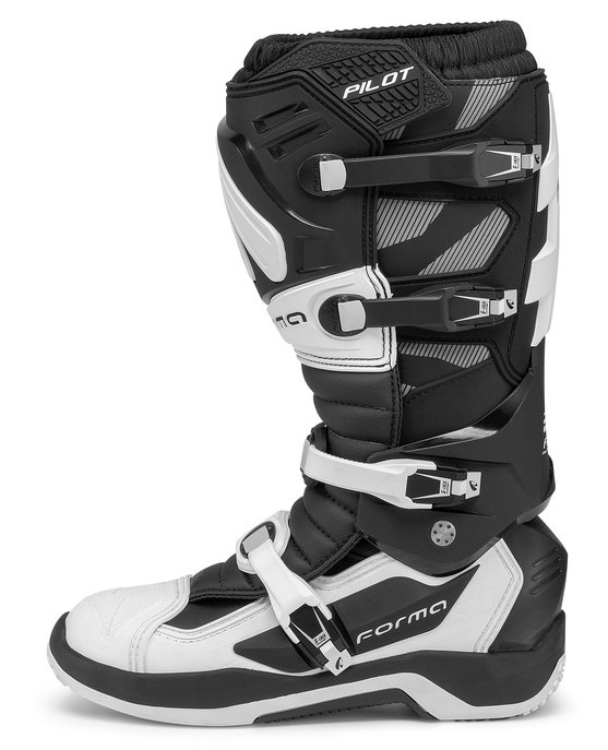 Мотокрос ботуши FORMA Pilot BLACK/WHITE — снимка 3