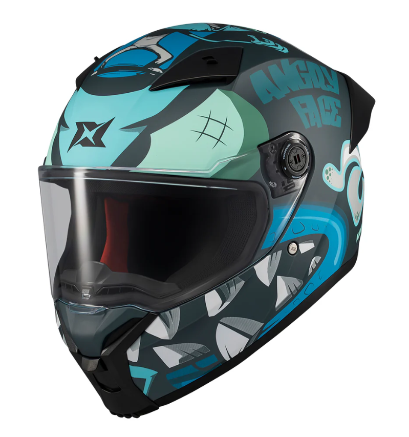Каска AXXIS FENIX ANGRY FACE C7 MATT — снимка 2