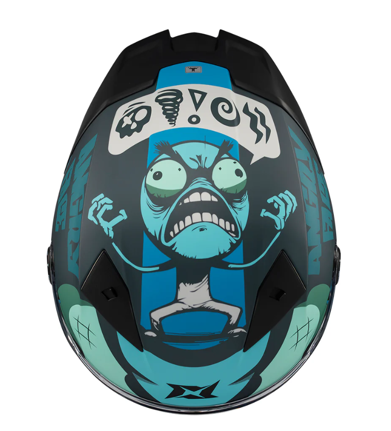 Каска AXXIS FENIX ANGRY FACE C7 MATT — снимка 5