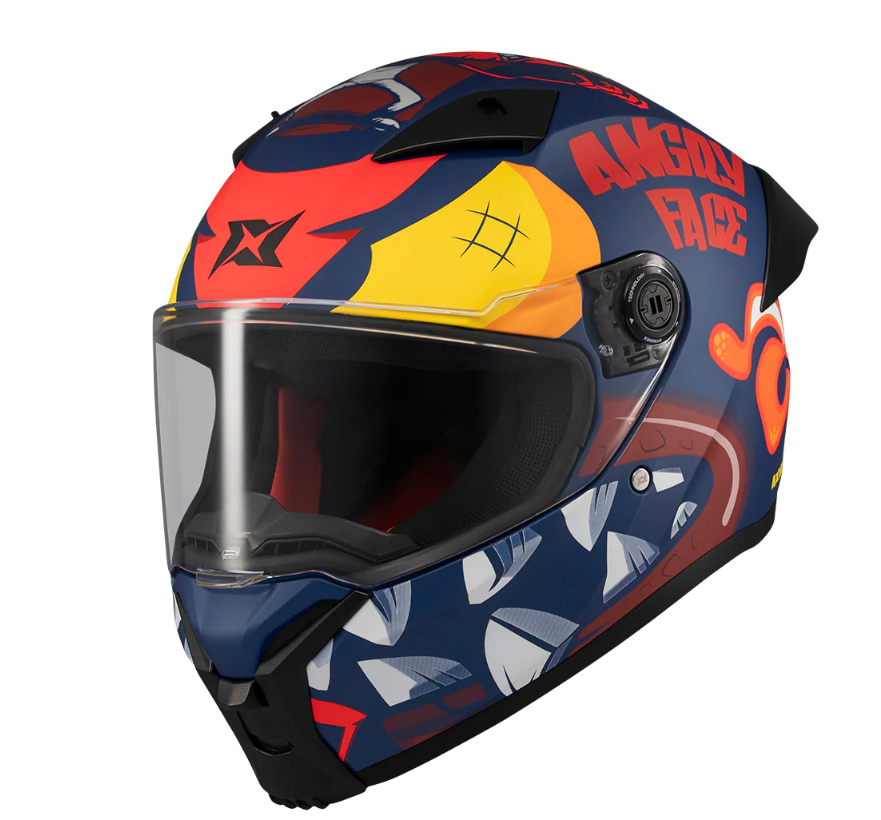 Каска AXXIS FENIX ANGRY FACE C5 MATT — снимка 6