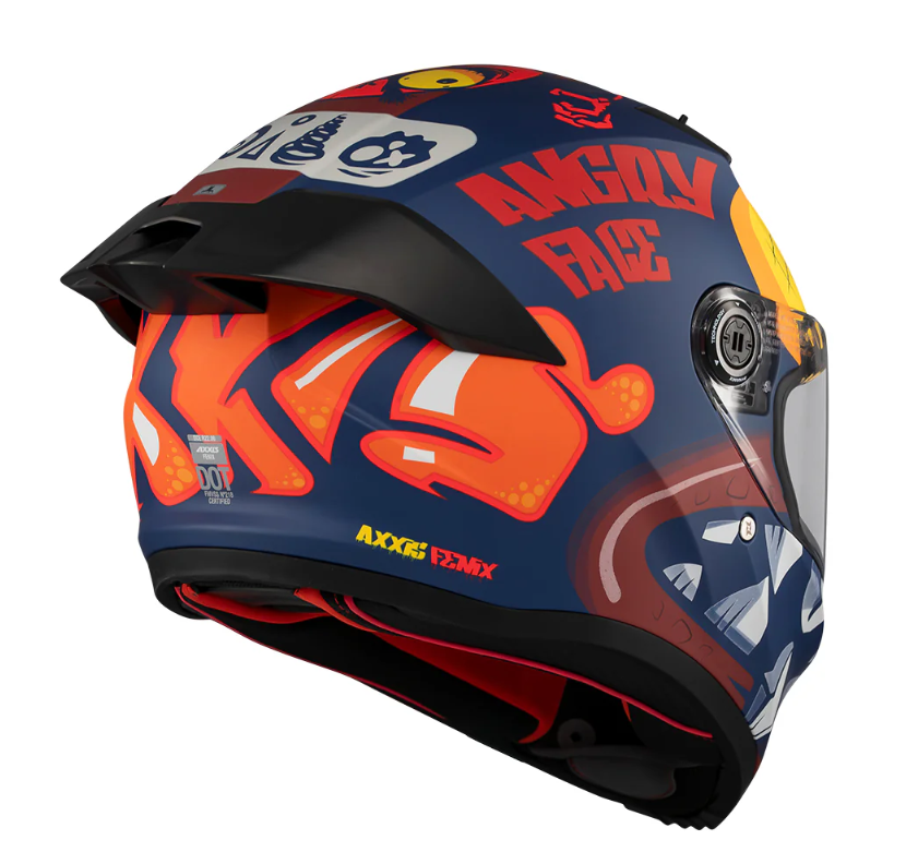 Каска AXXIS FENIX ANGRY FACE C5 MATT — снимка 5