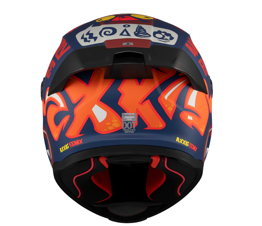 Каска AXXIS FENIX ANGRY FACE C5 MATT — снимка 3