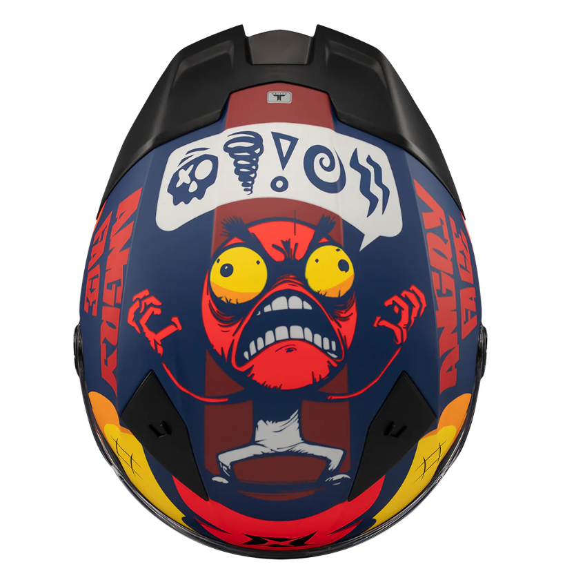 Каска AXXIS FENIX ANGRY FACE C5 MATT — снимка 2